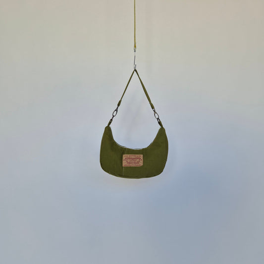 mini bag denim olive green #15