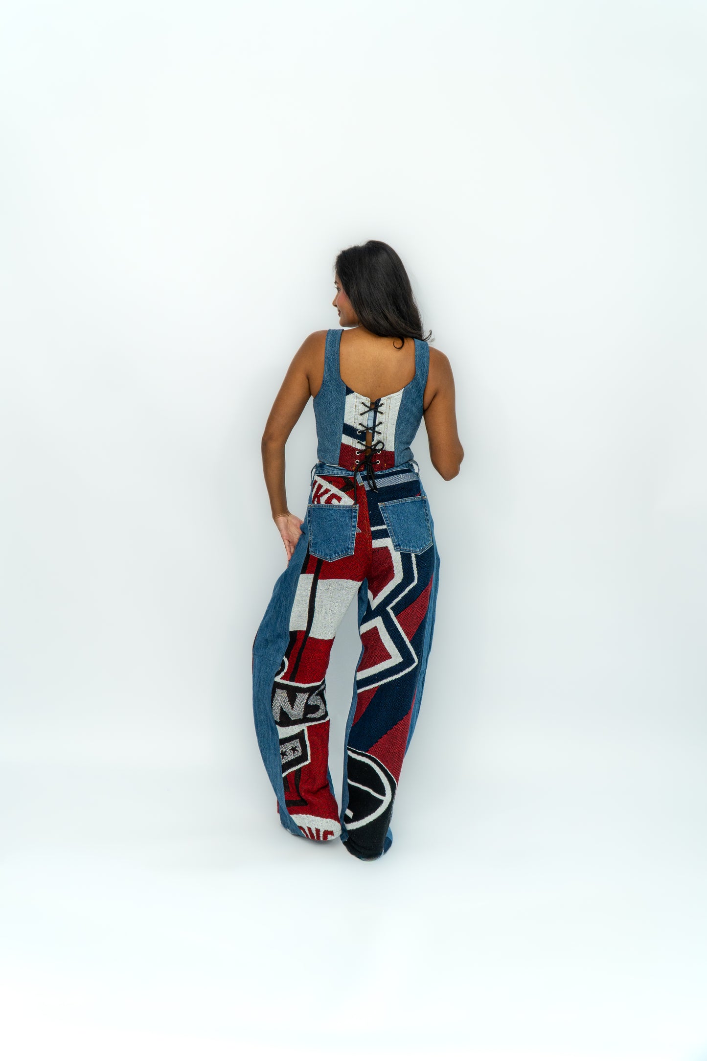 Tapestry corset top #3