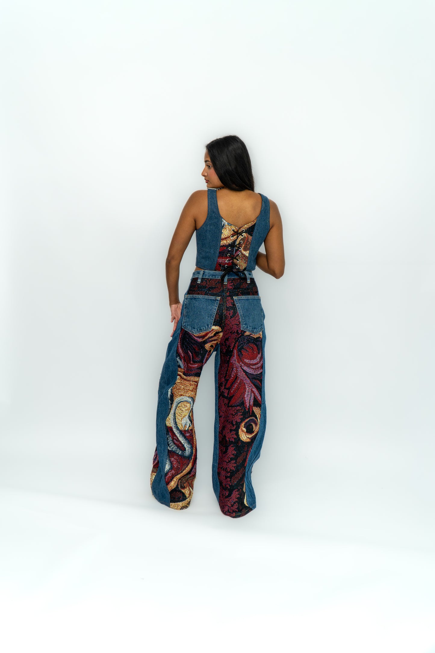 Tapestry corset top #8