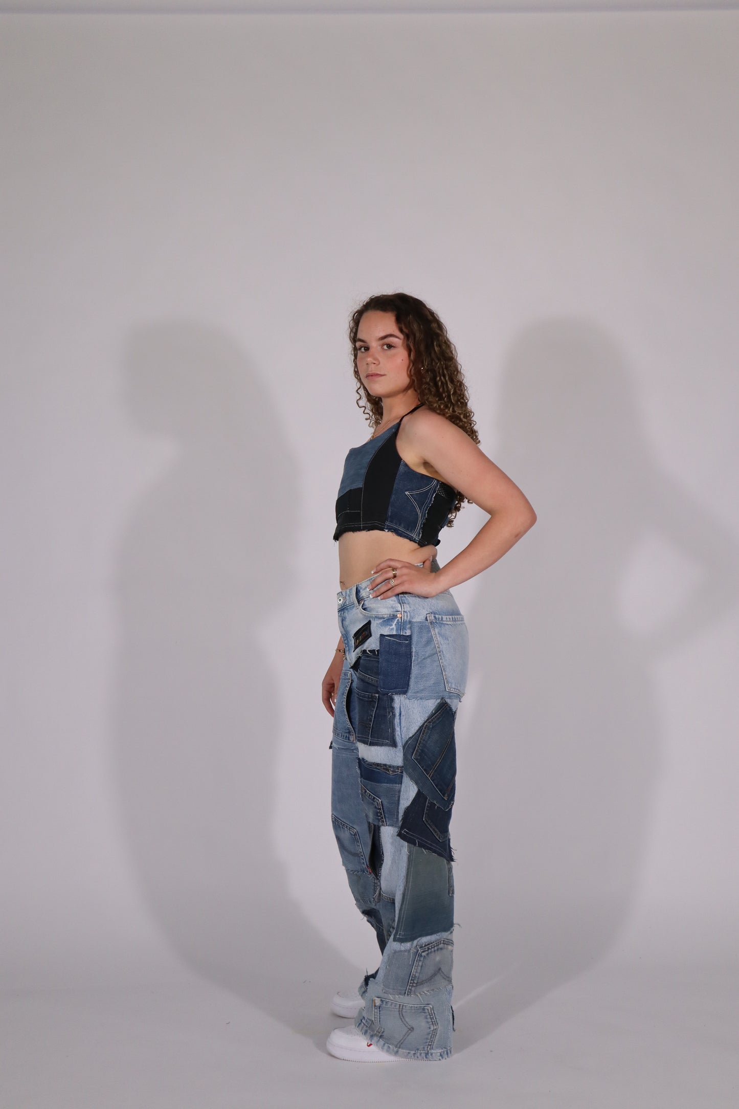 corset top denim