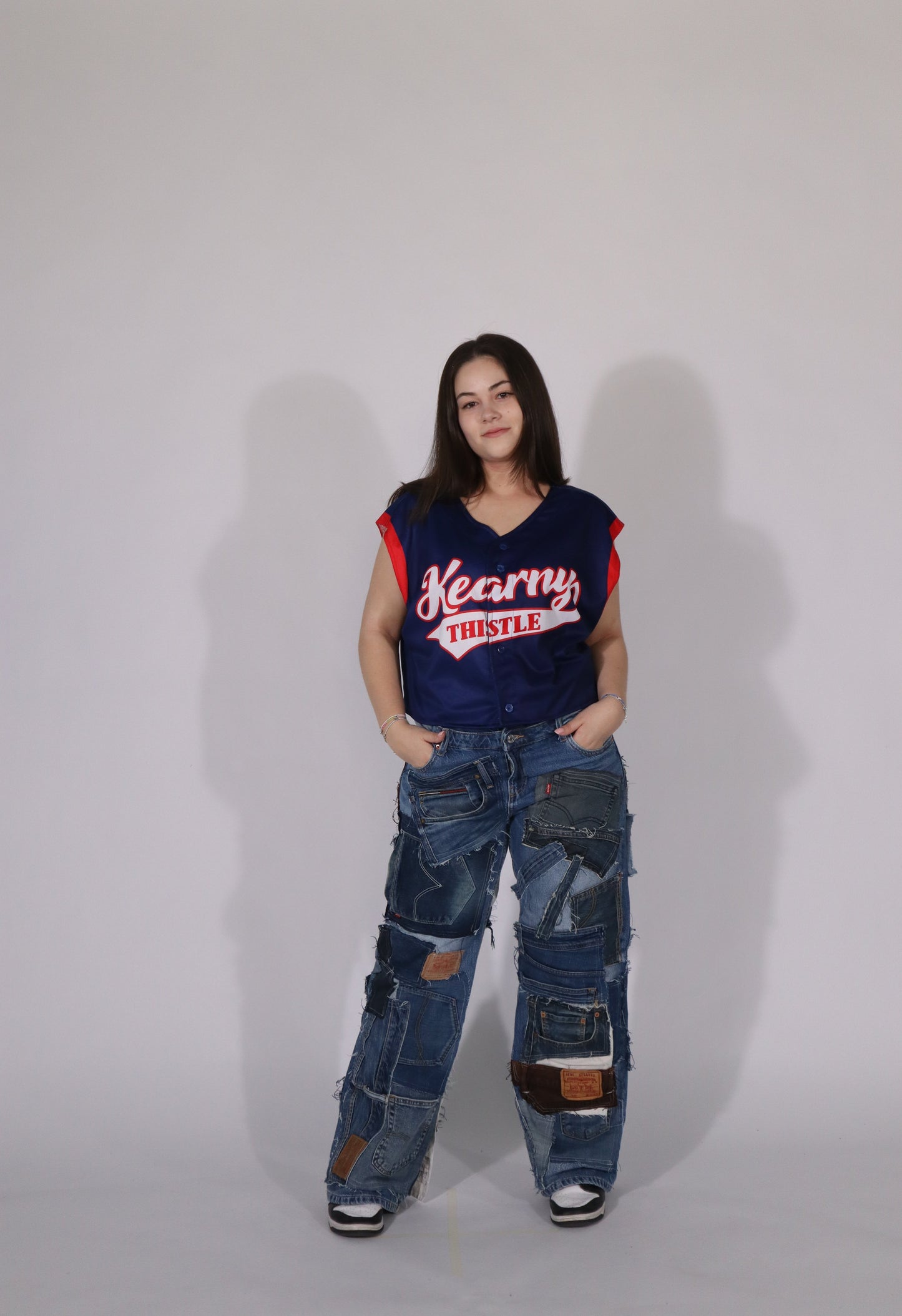 jersey cropped blue