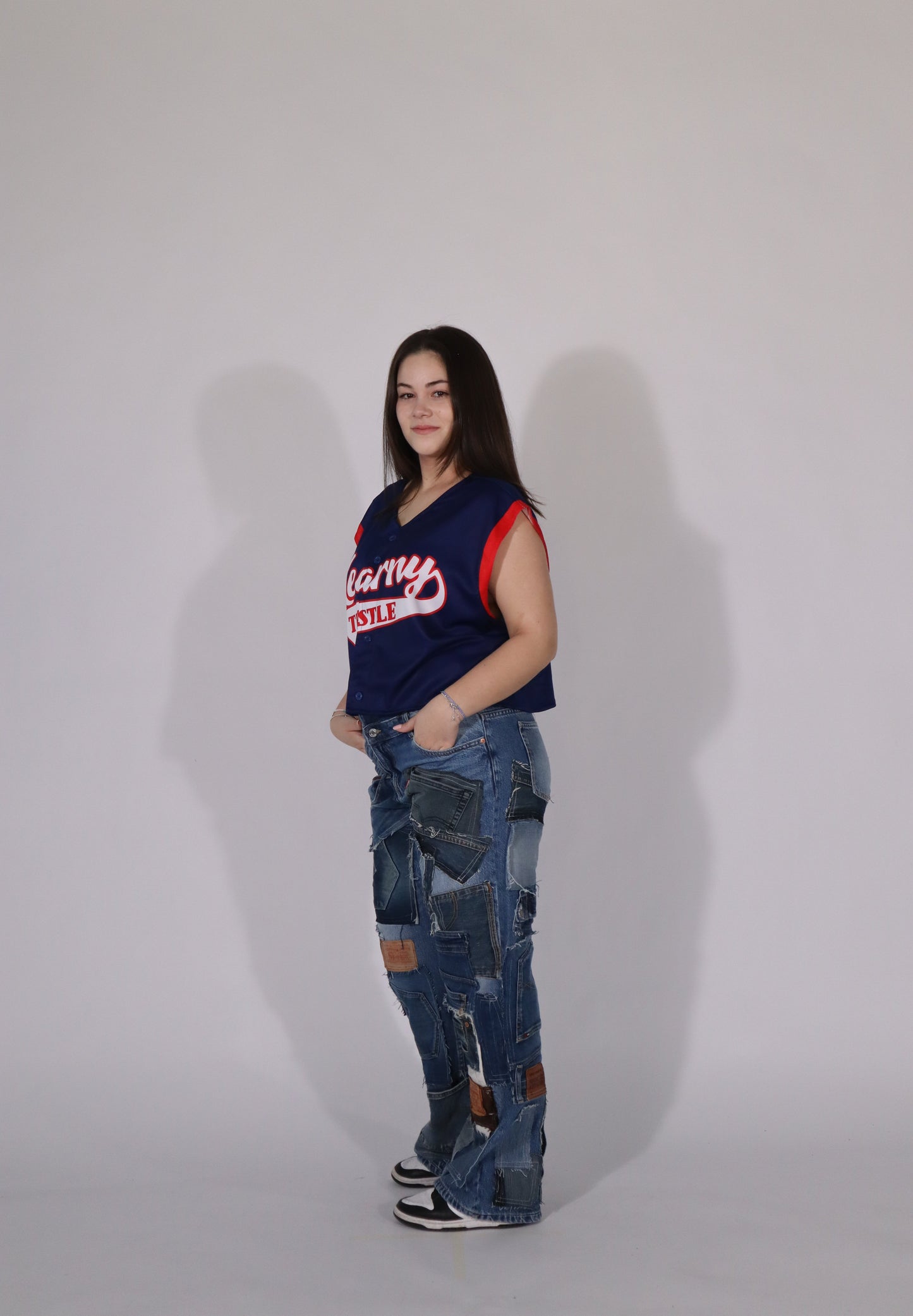 jersey cropped blue