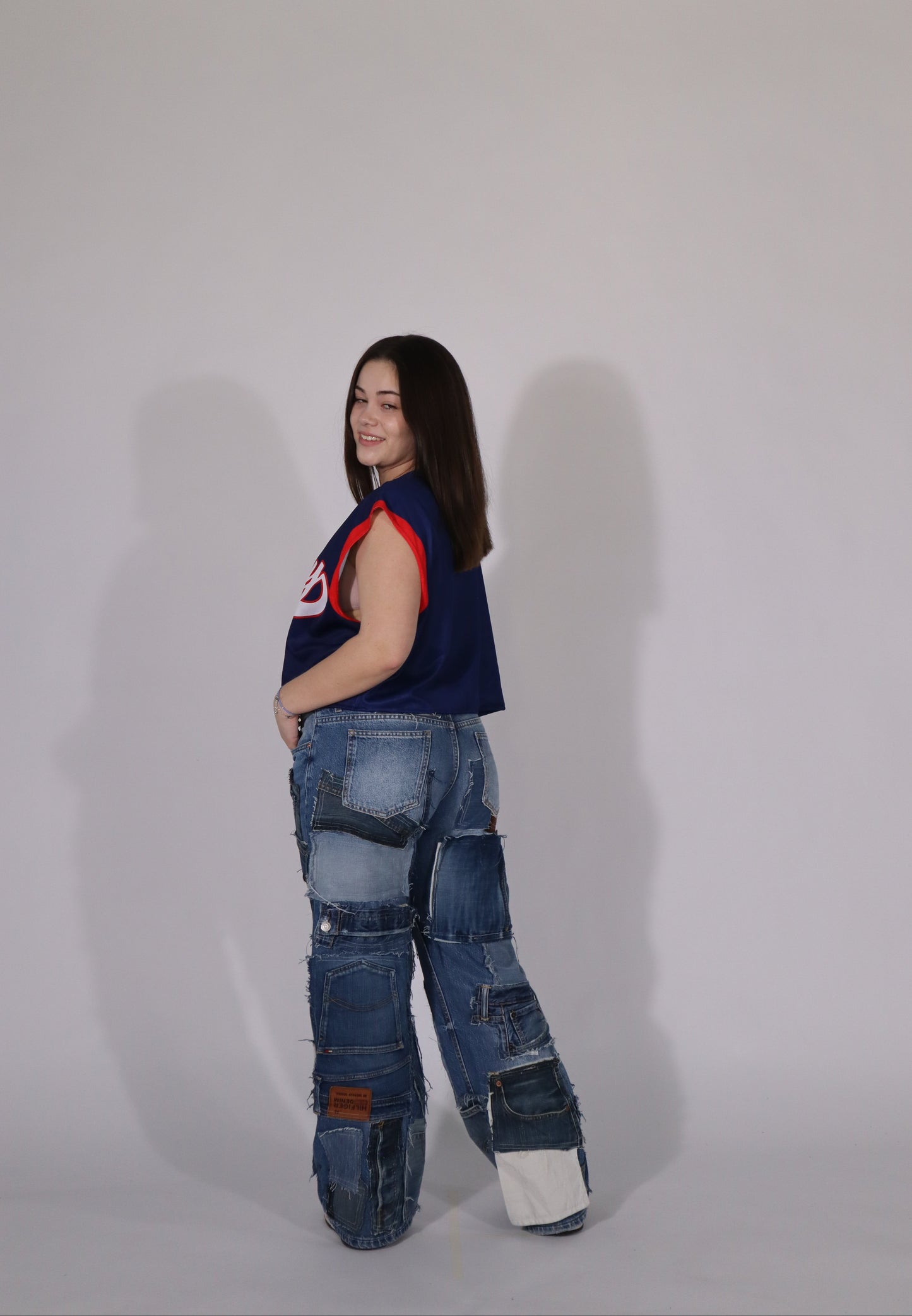 jersey cropped blue