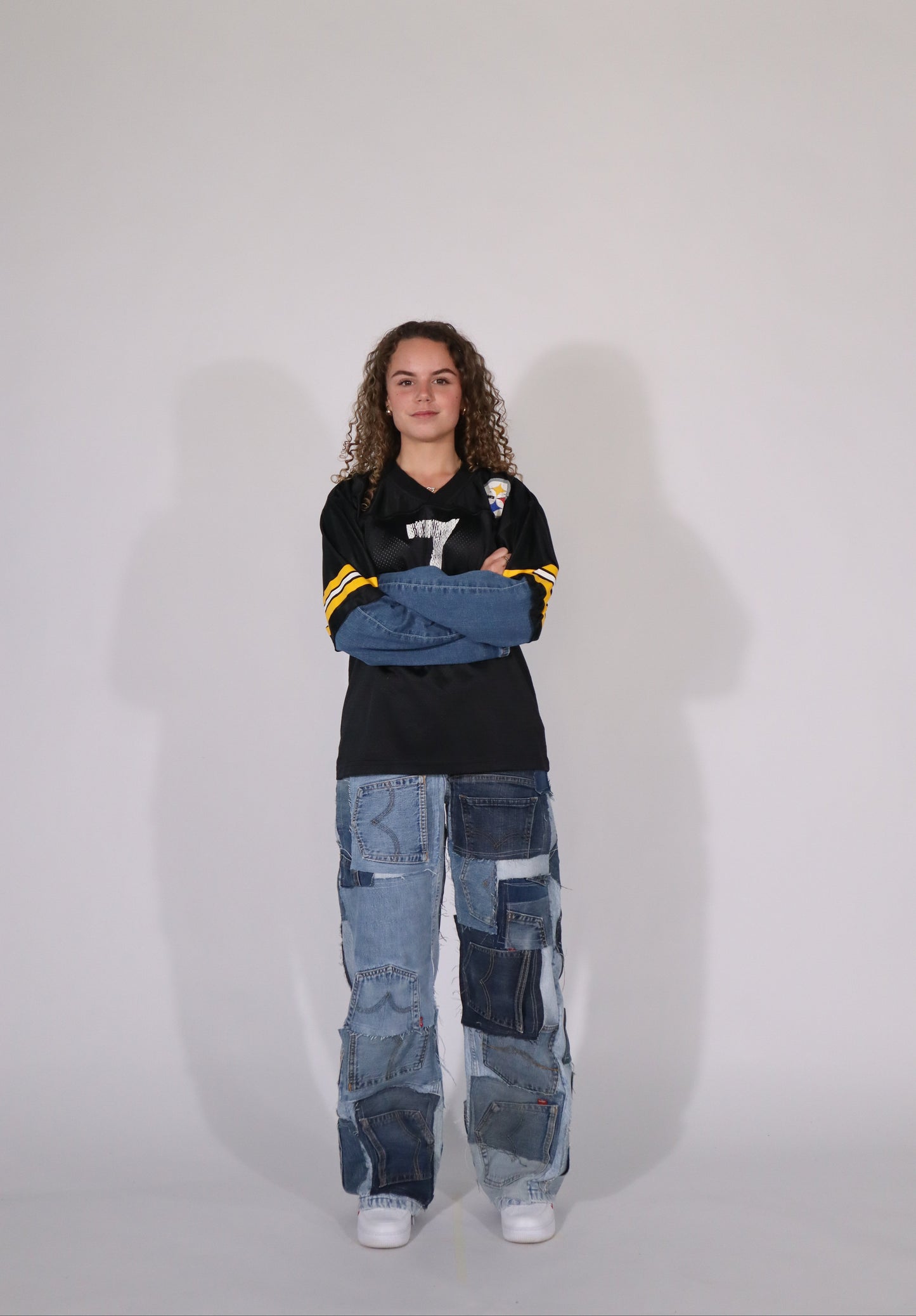 Jersey black denim