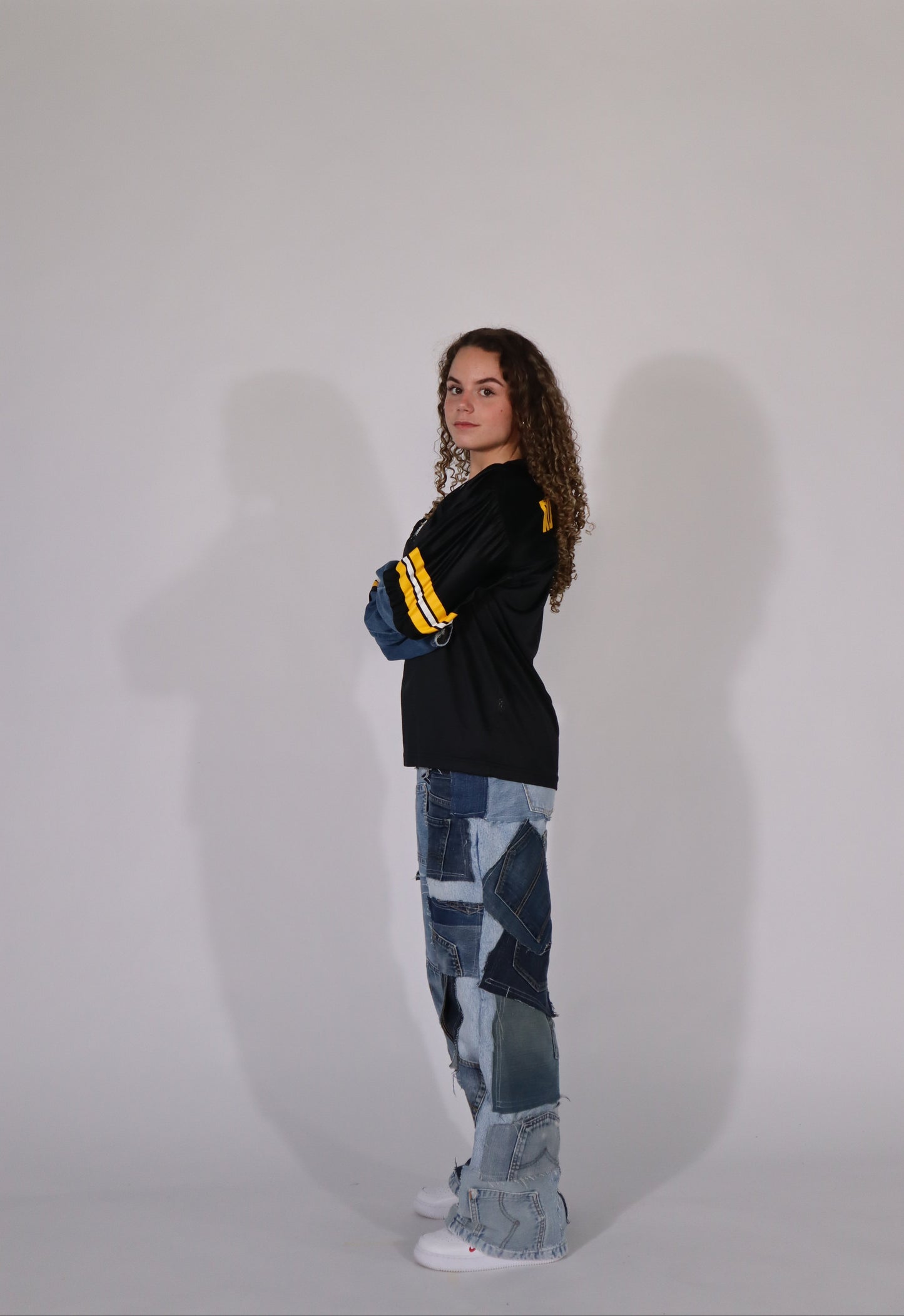 Jersey black denim