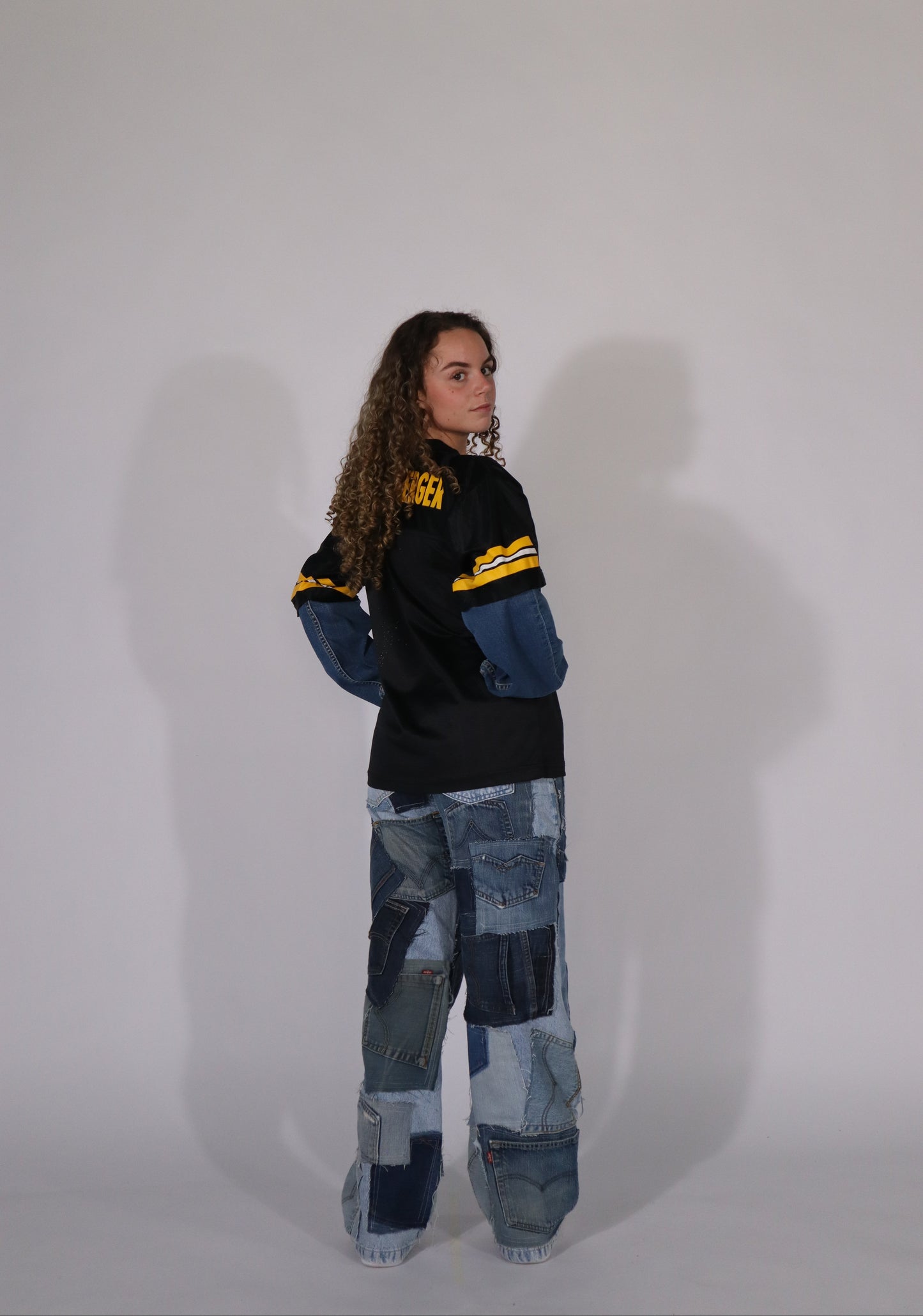 Jersey black denim