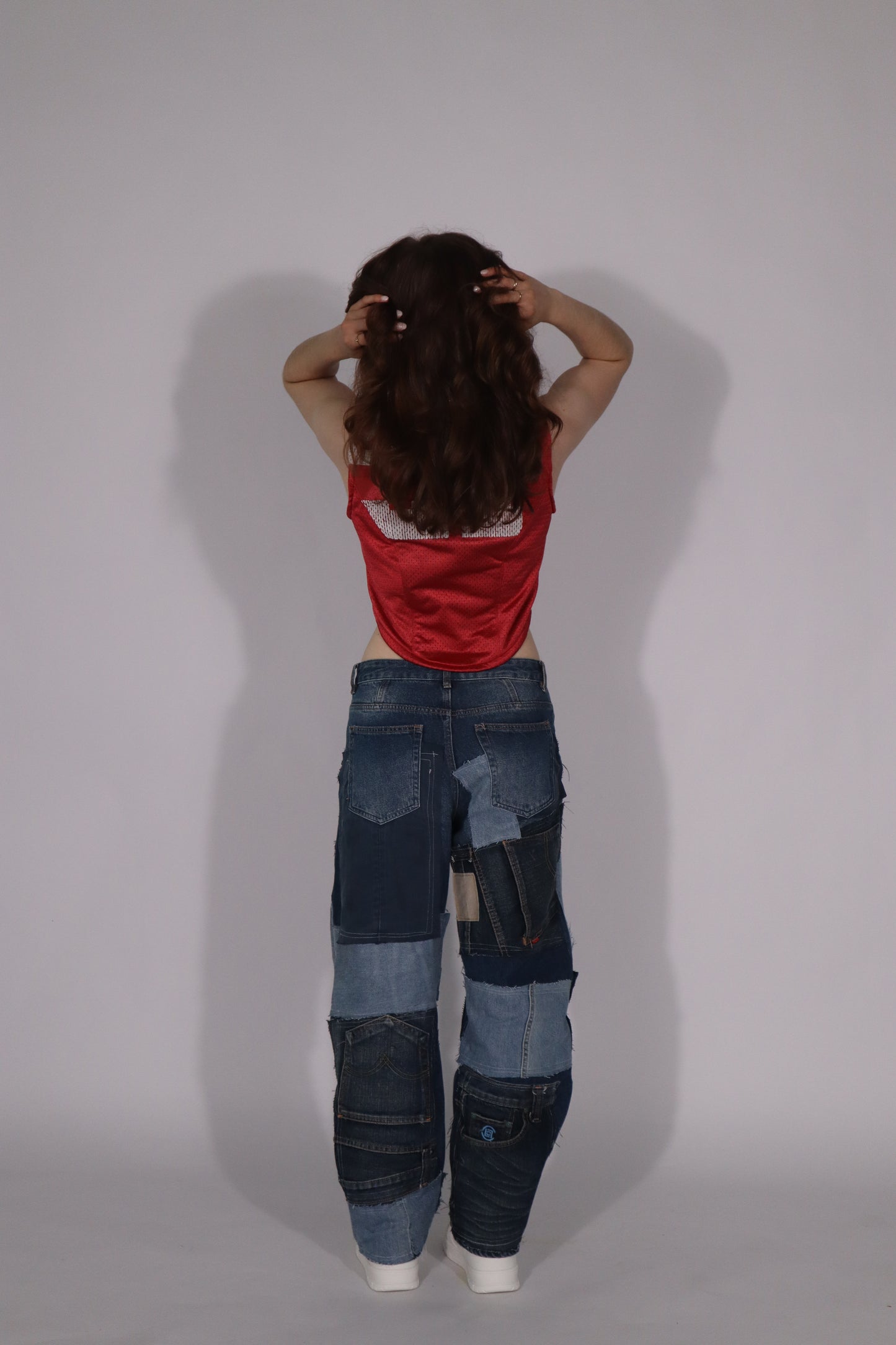 Patchwork jeans denim
