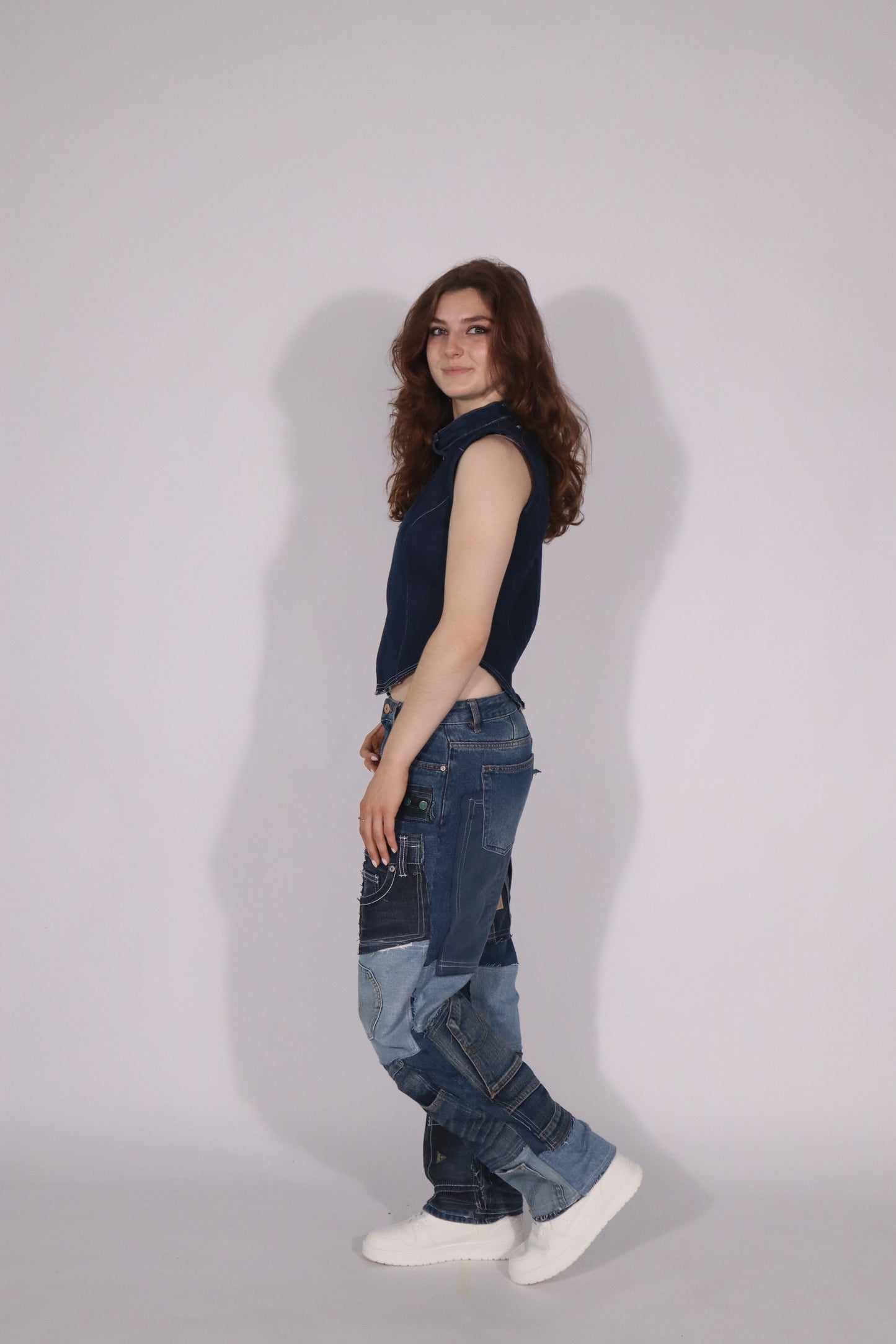 denim race vest