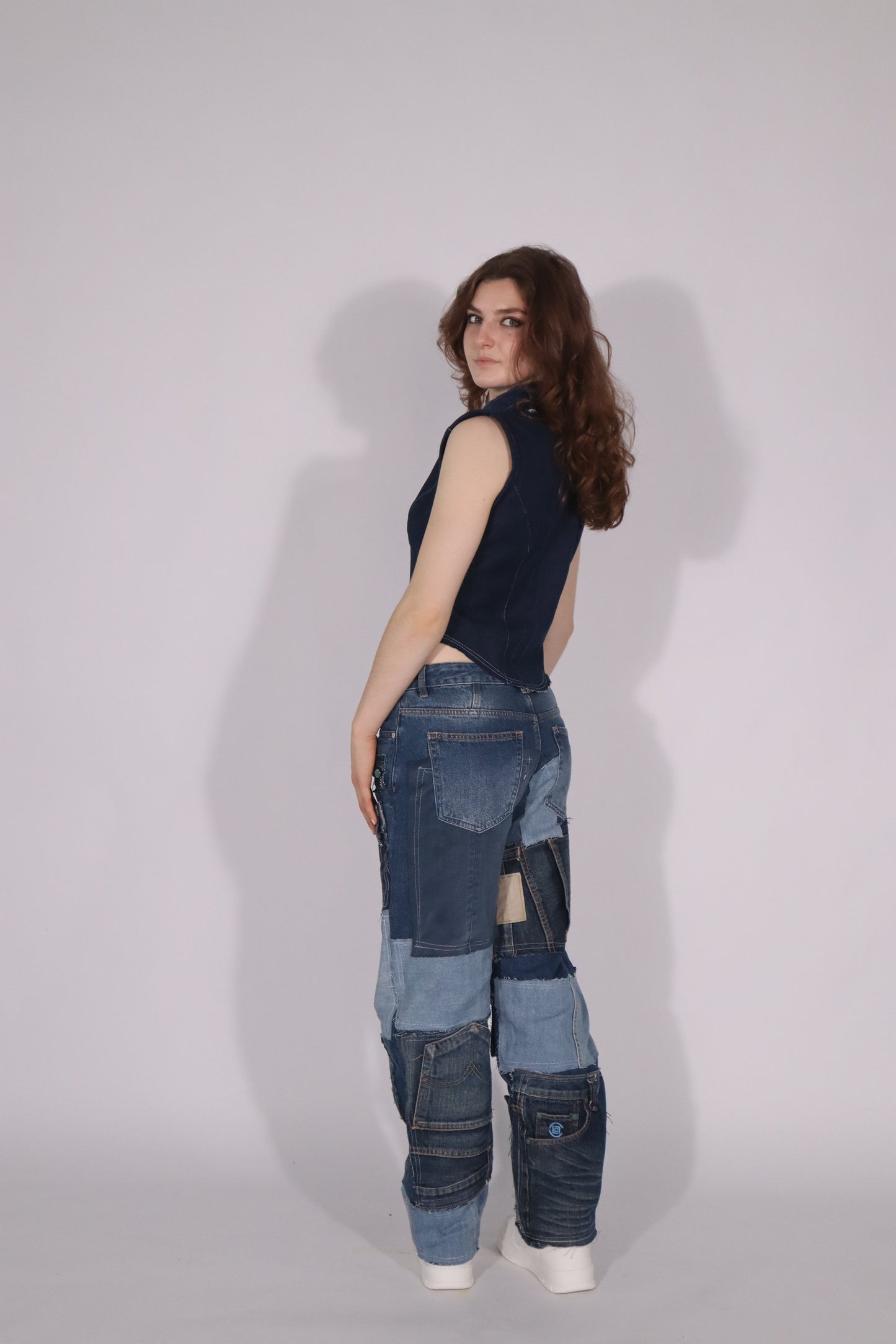 denim race vest