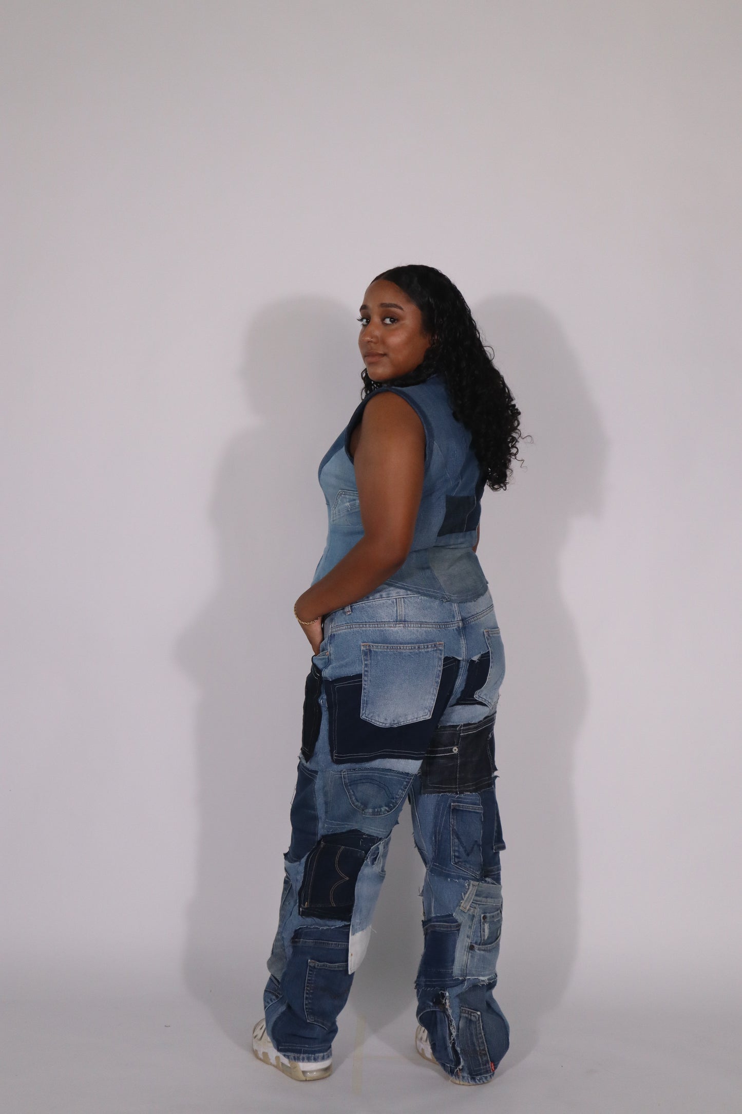 Race vest denim