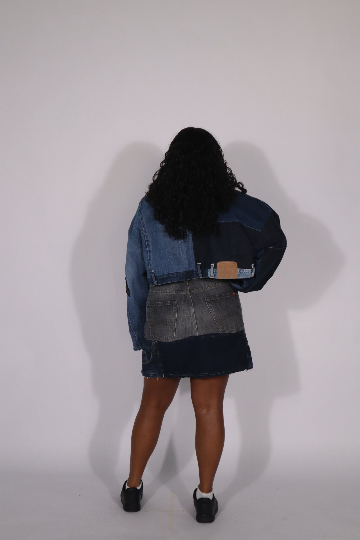 Denim jacket patchwork