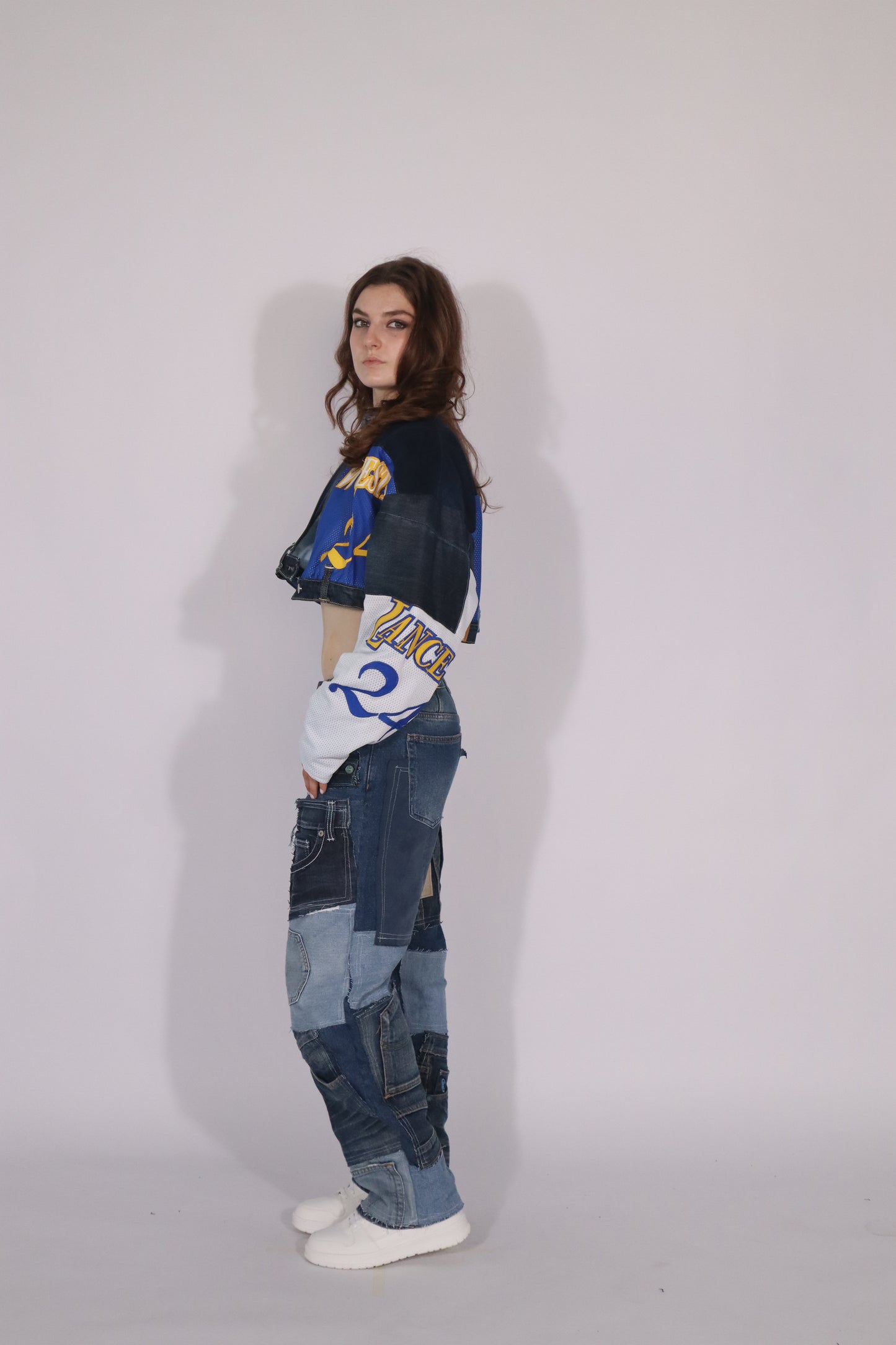 Jacket blue/yellow