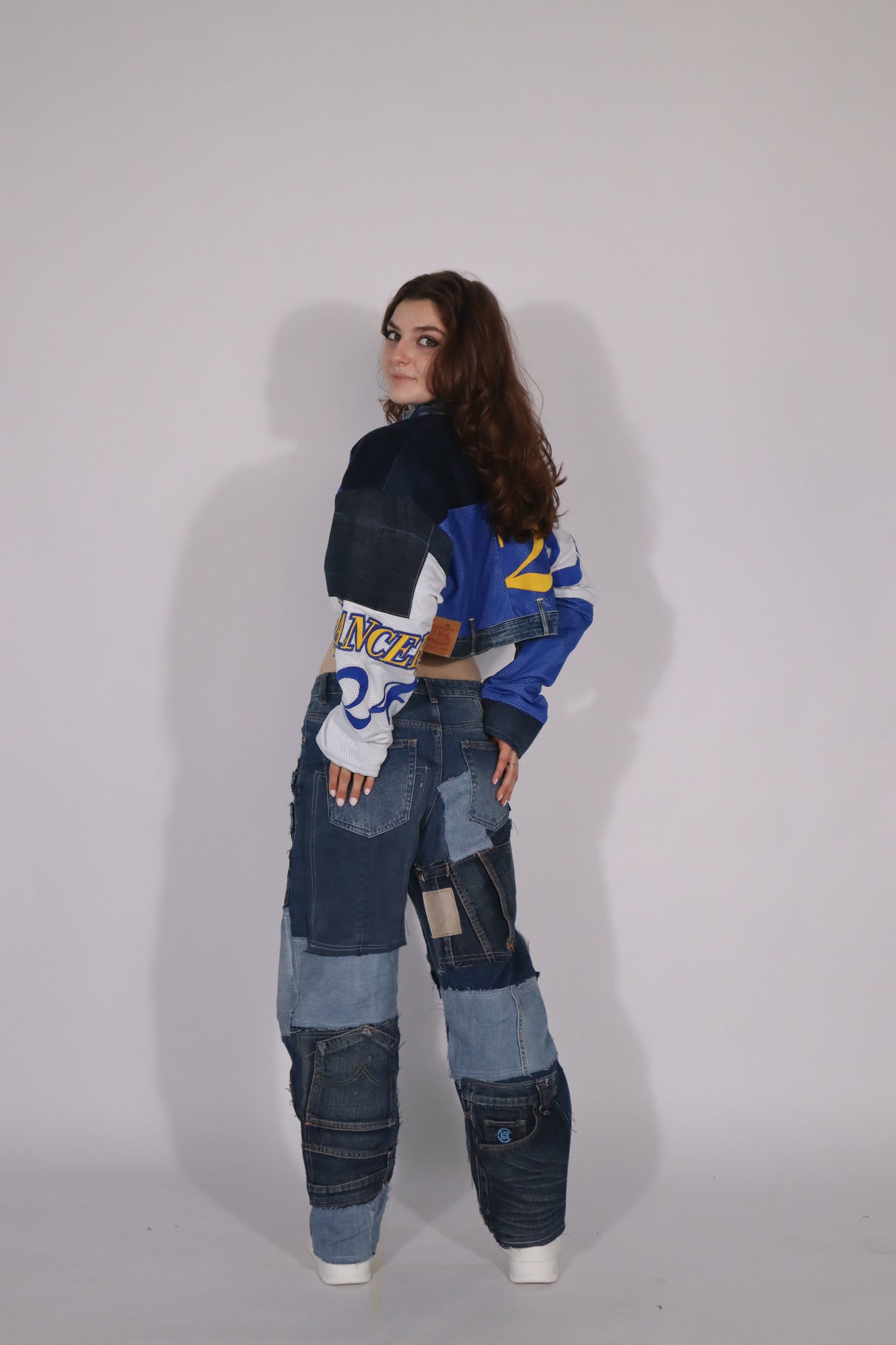 Jacket blue/yellow