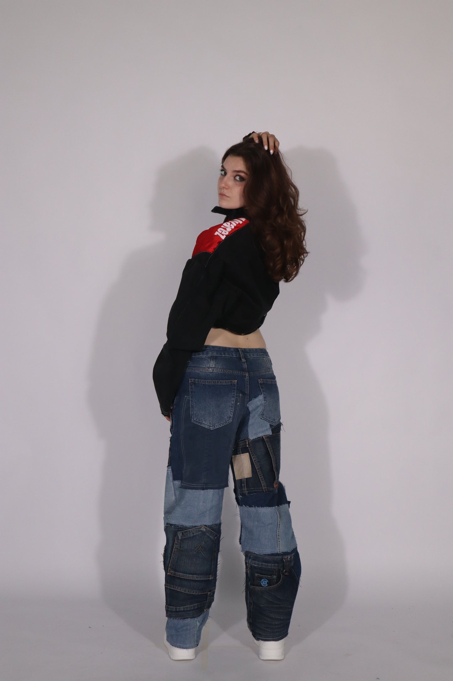 Jacket red/black