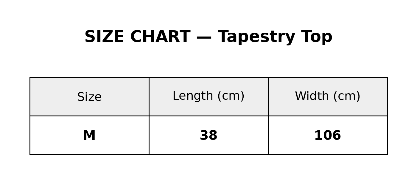 Tapestry top #35