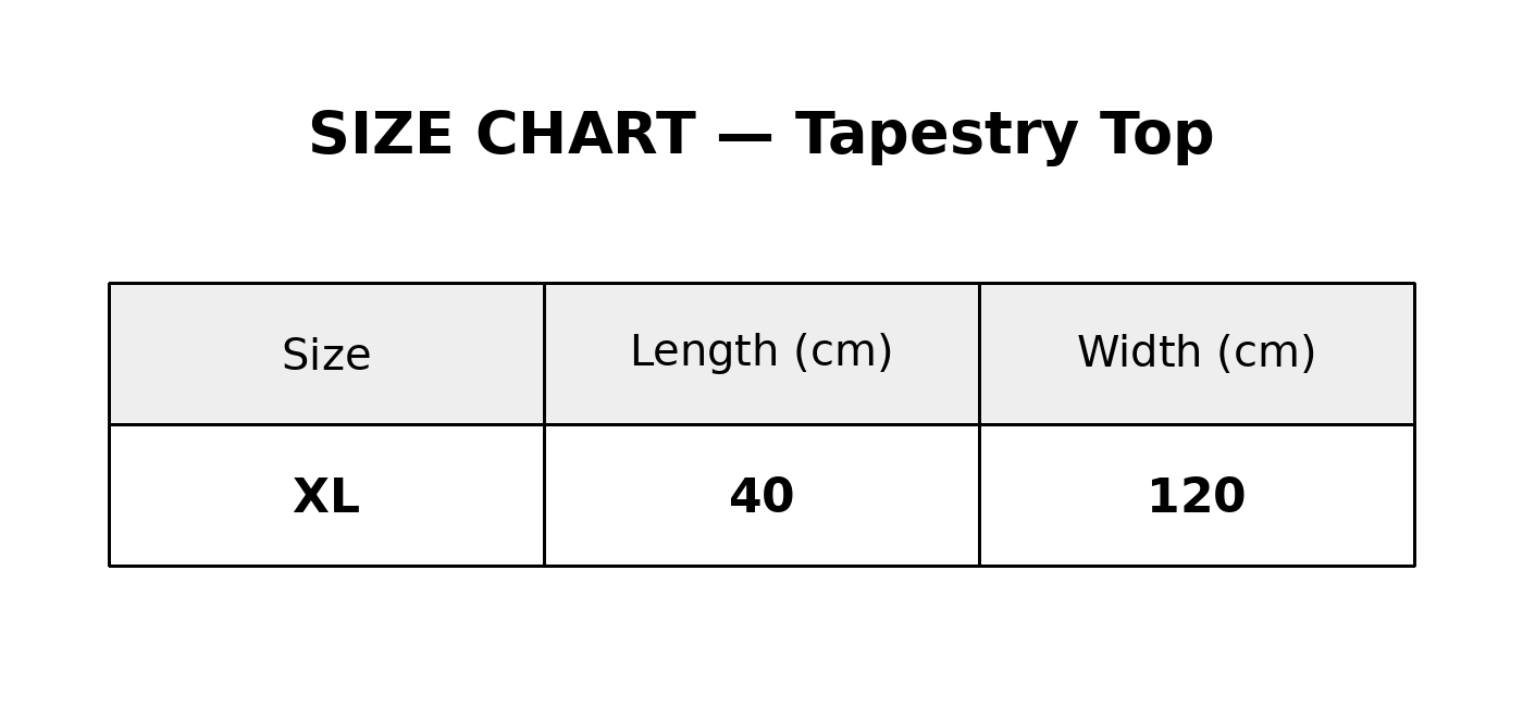 Tapestry top #44