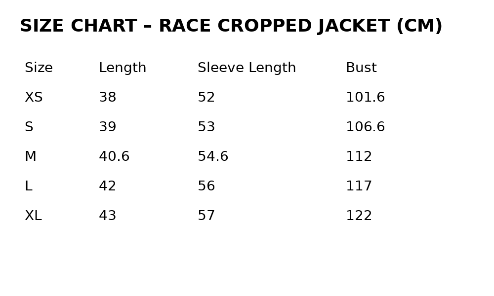 race jacket 31
