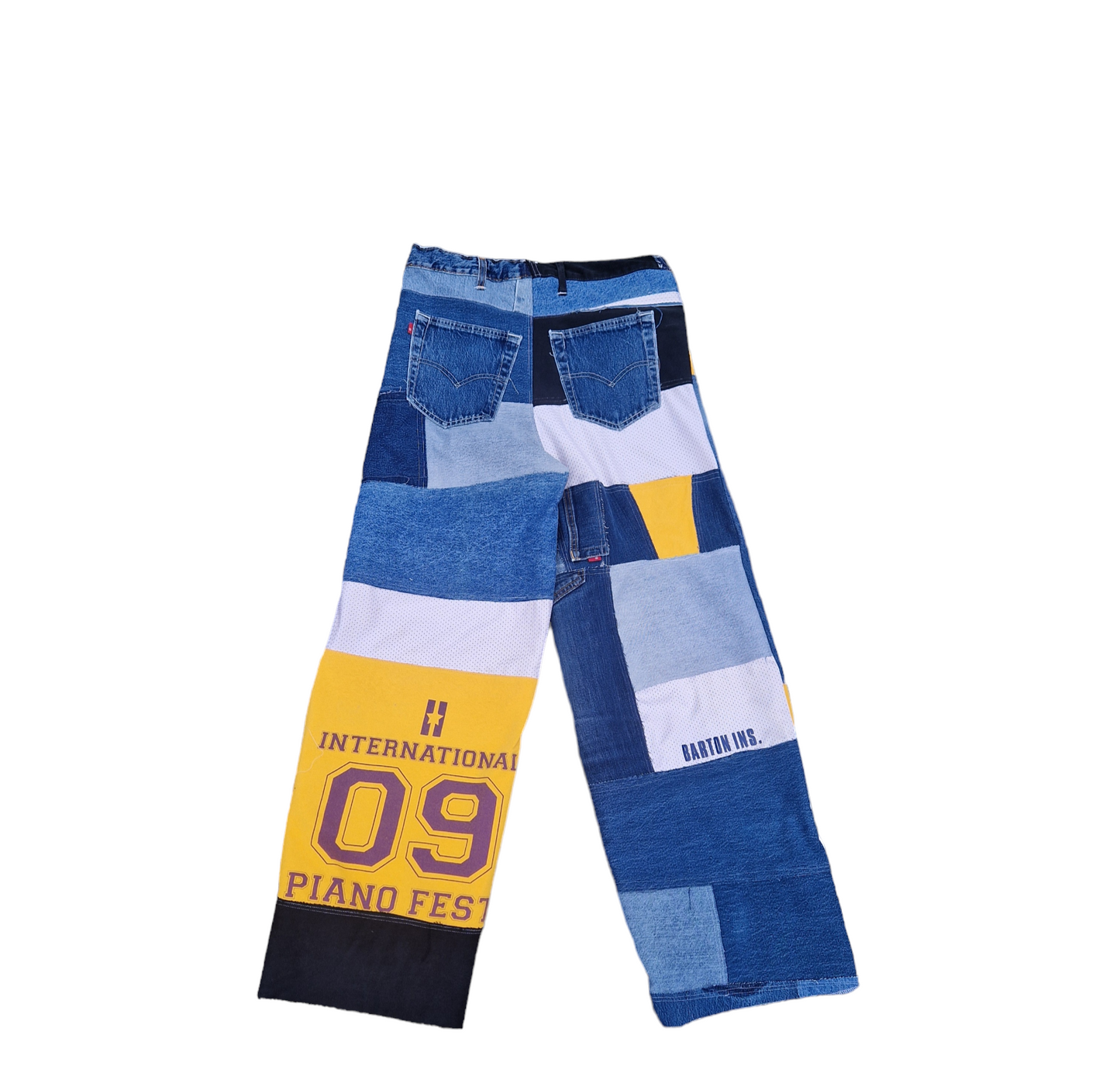 Men's patchwork jeans