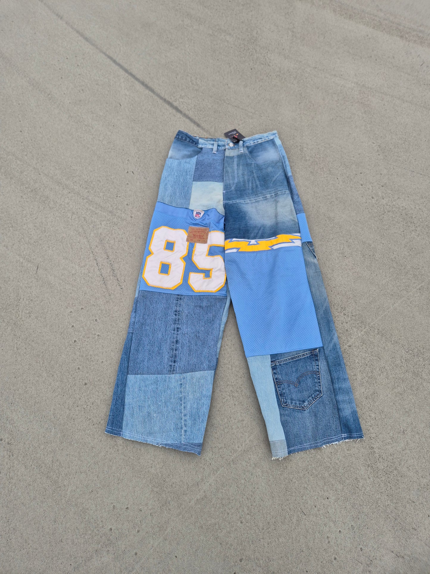 Men's Jeans blue jersey