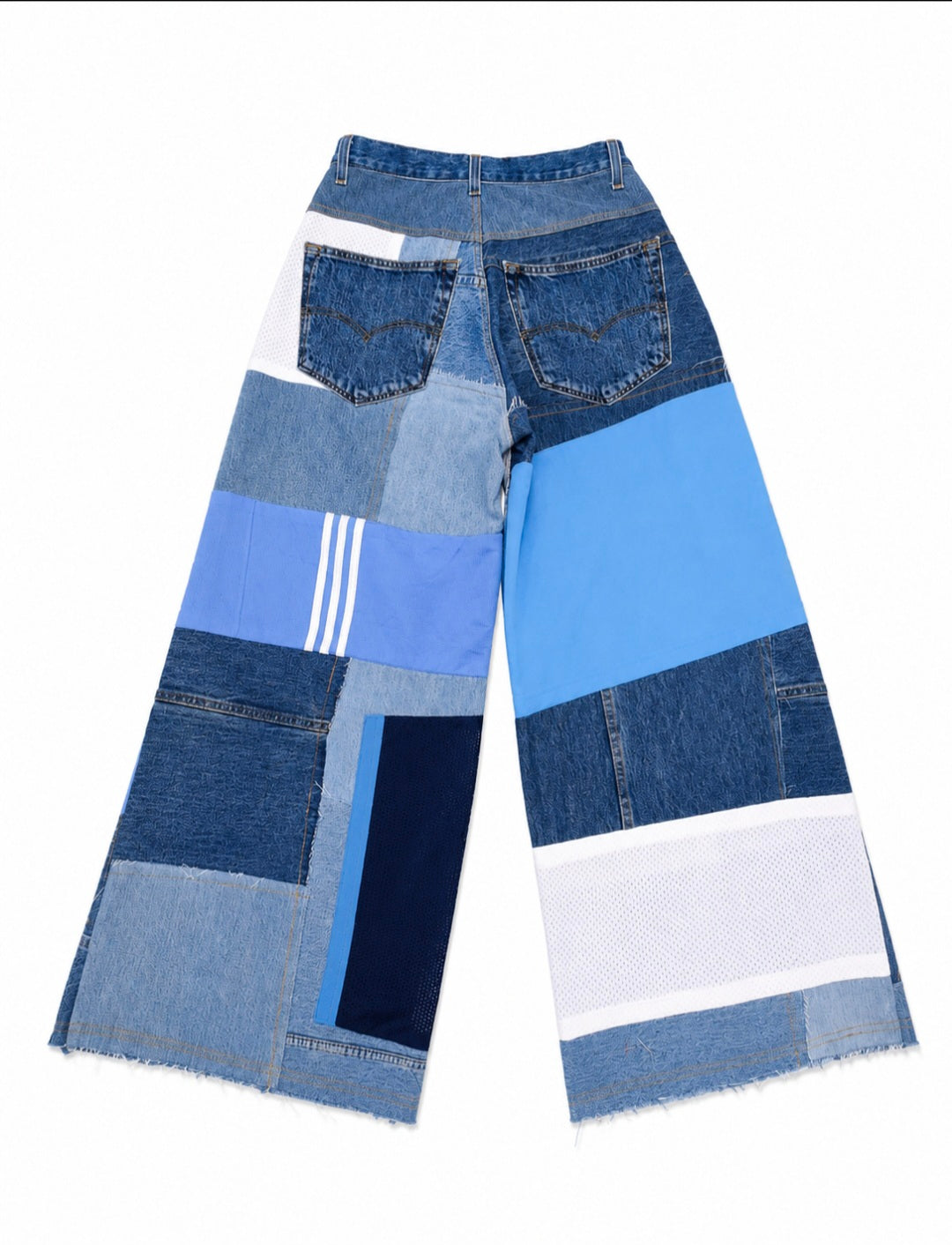 Patchwork jeans blue