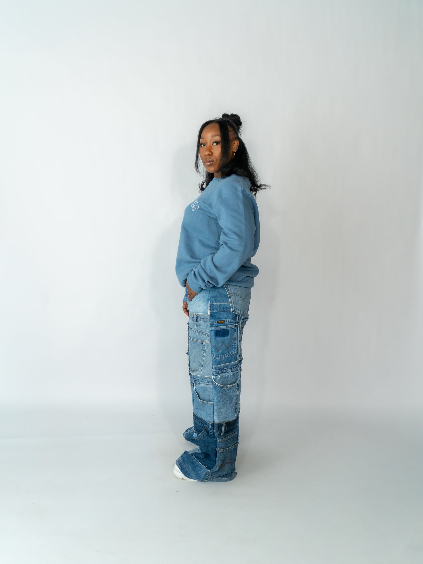 women patchworkjeans #2