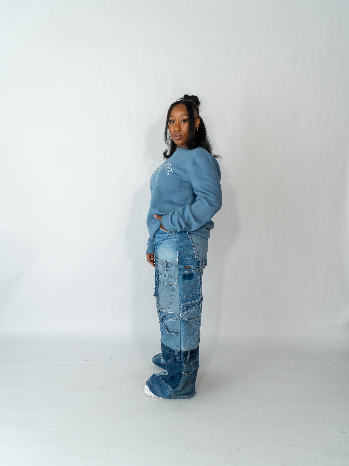 women patchworkjeans #2