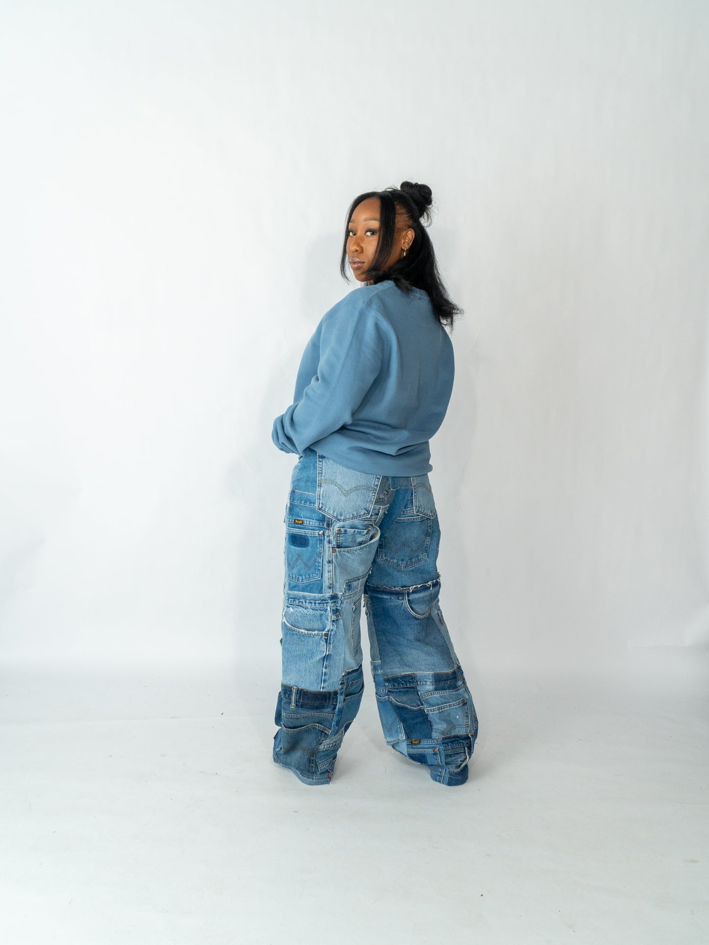 women patchworkjeans #2