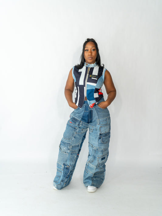 Patchworkjeans women #1