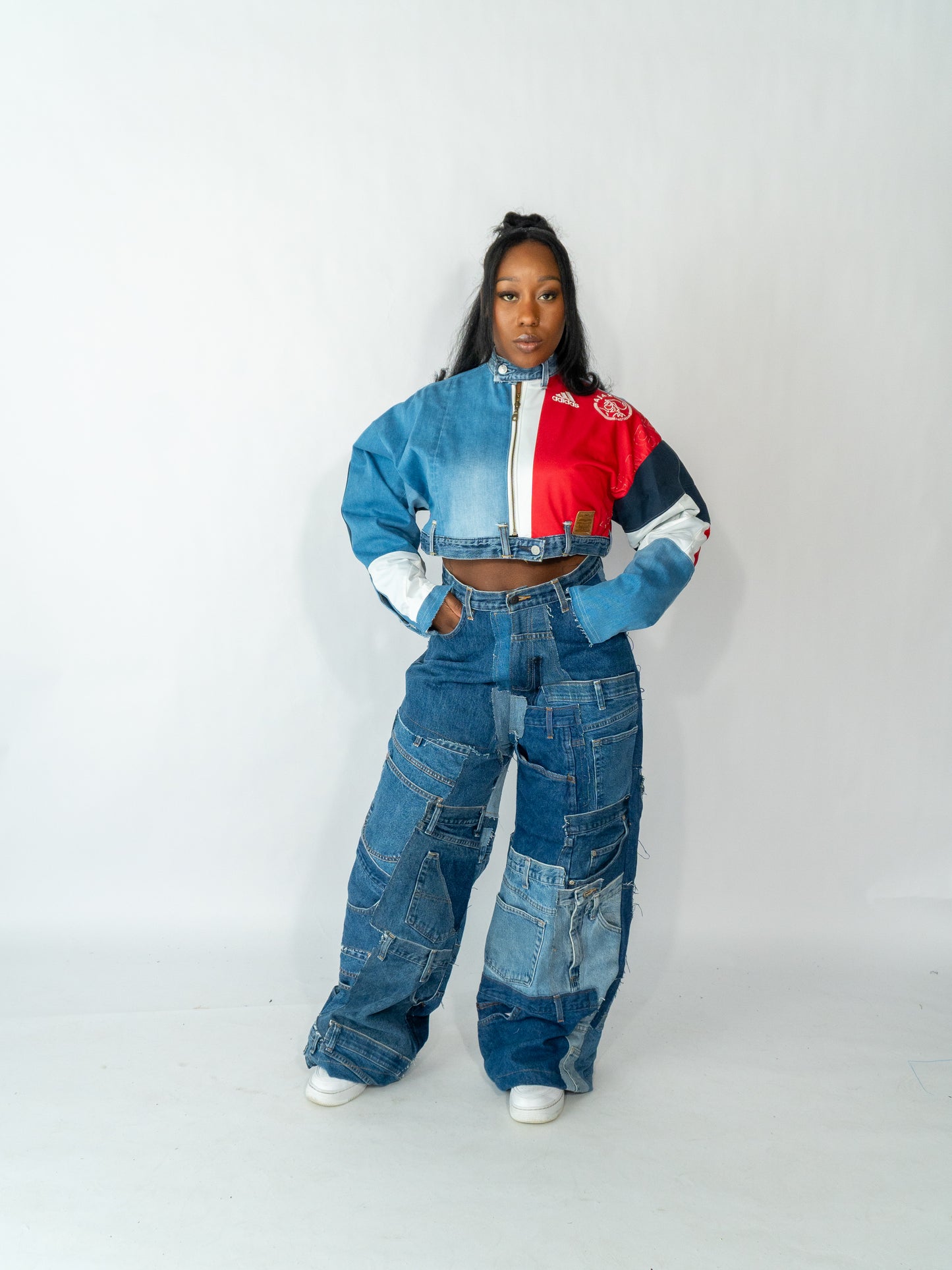 Patchwork jeans women #3