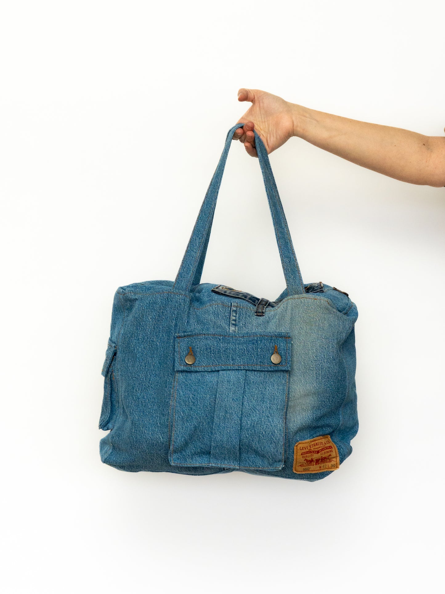 The denim duffle bag #3
