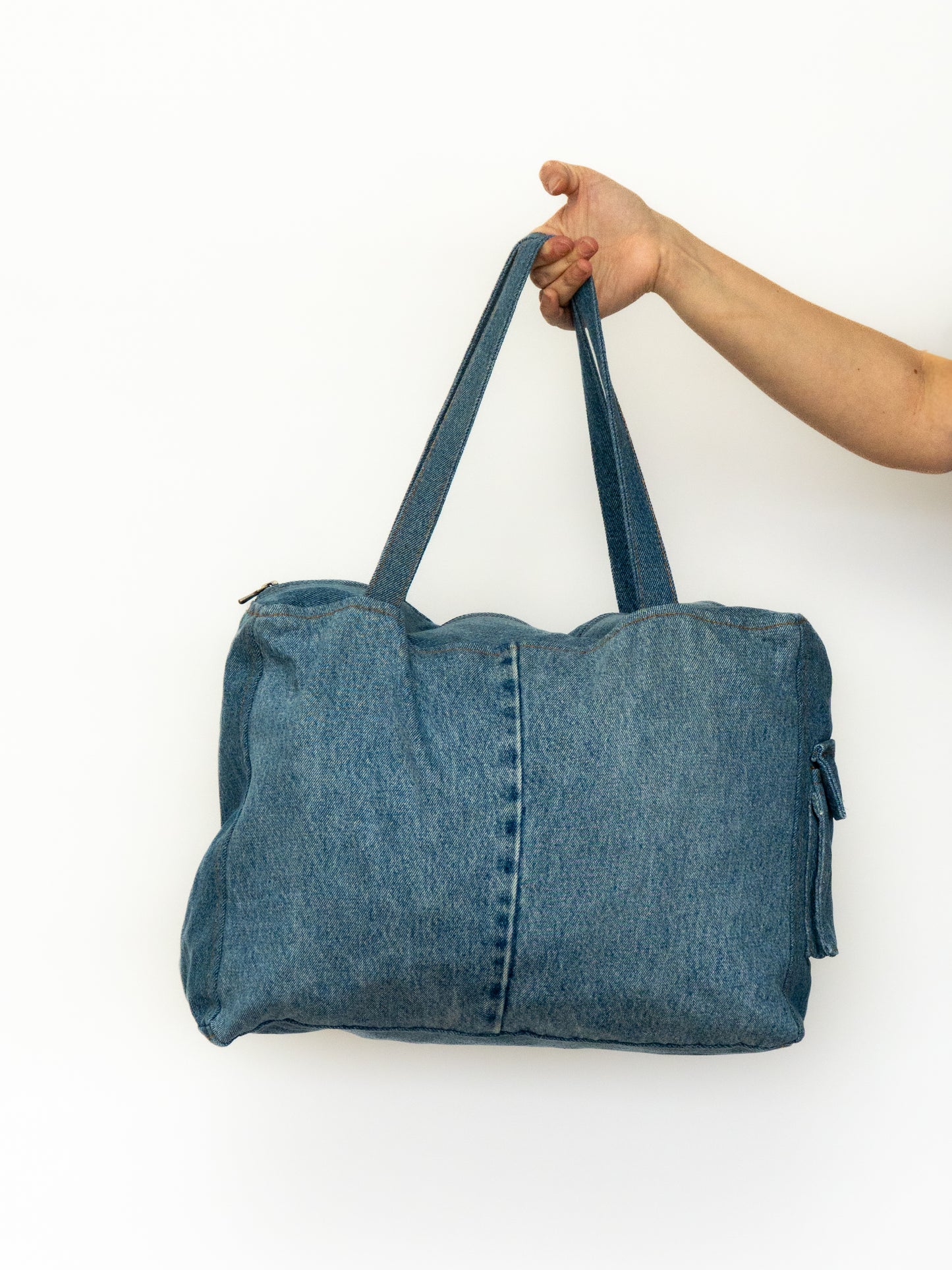 Thhe denim duffle bag #6