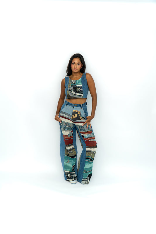 Tapestry corset top #4