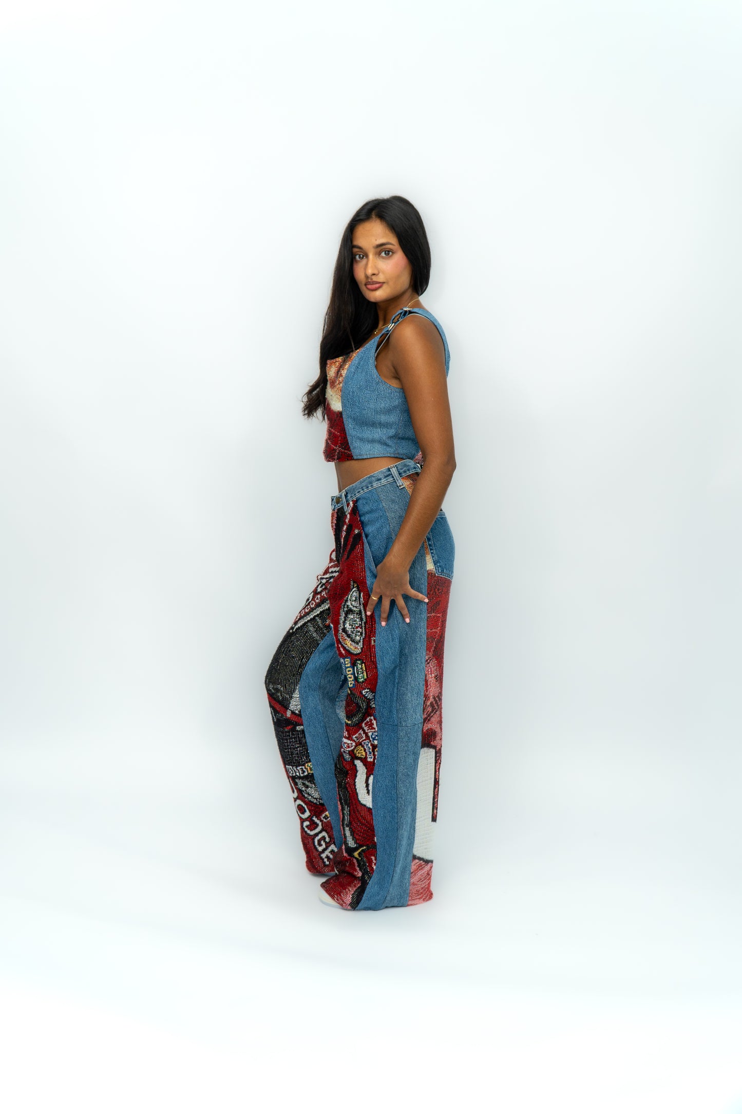Tapestry corset top #7