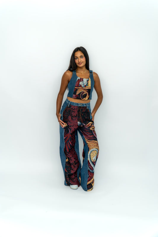 Tapestry corset top #8
