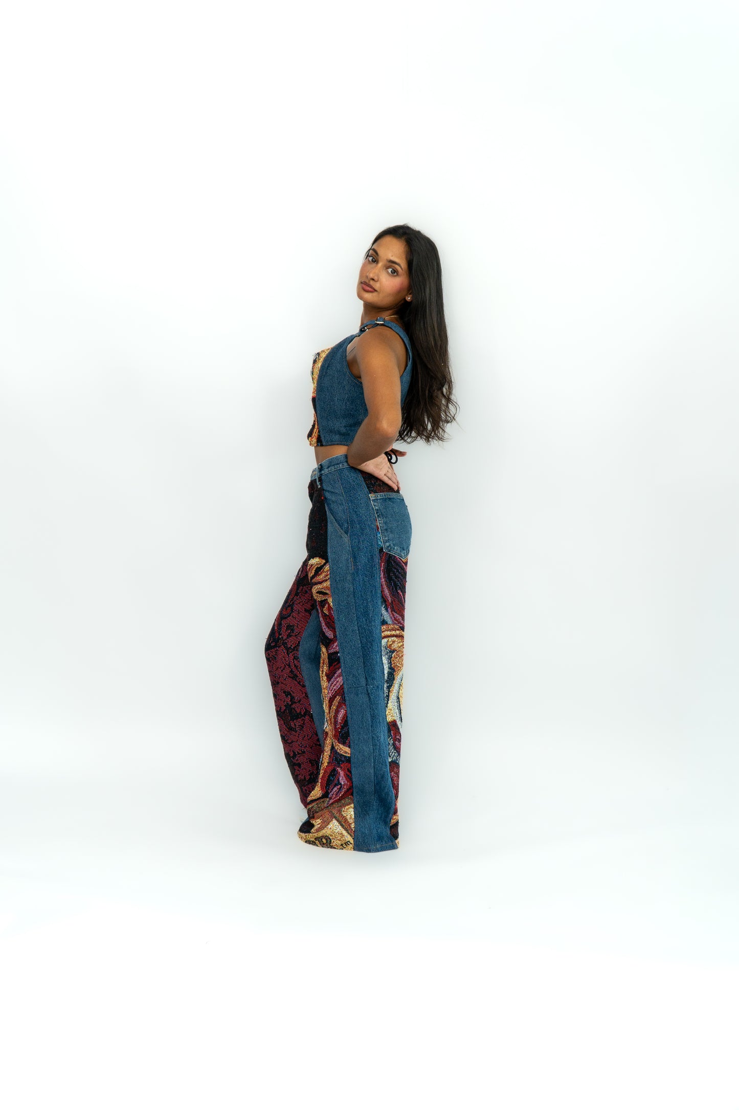 Tapestry corset top #8