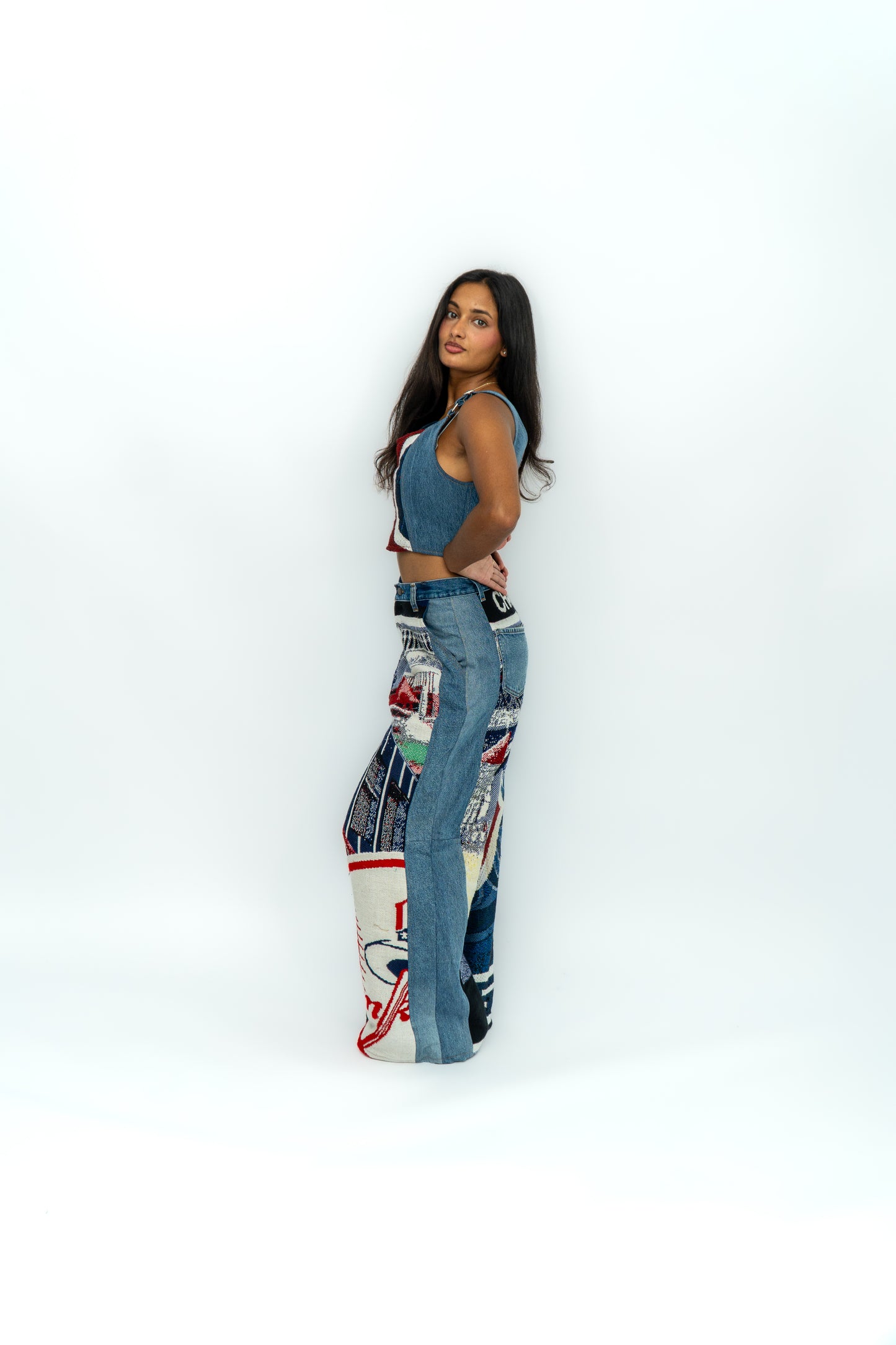 Tapestry corset top #9