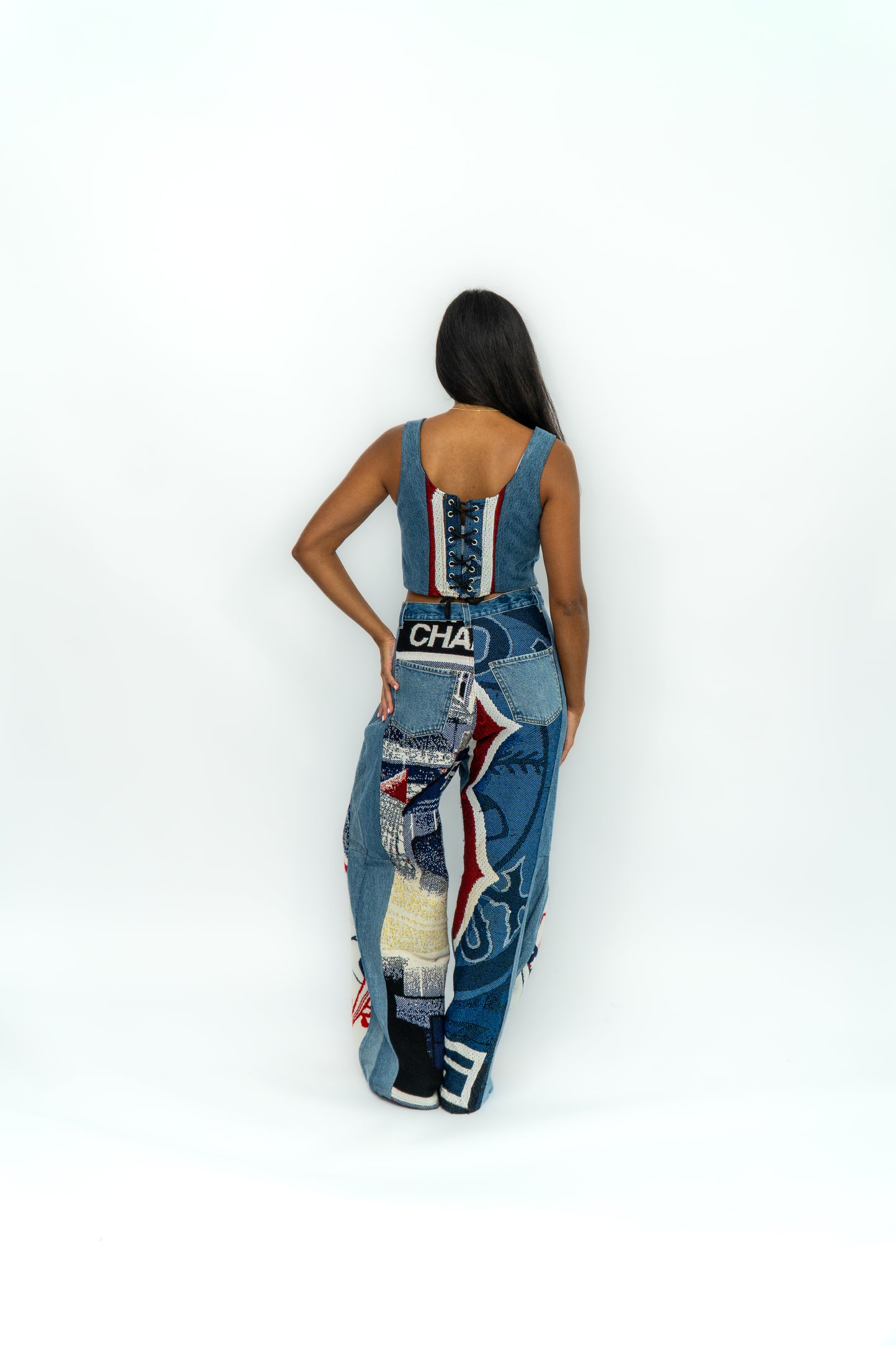 Tapestry corset top #9