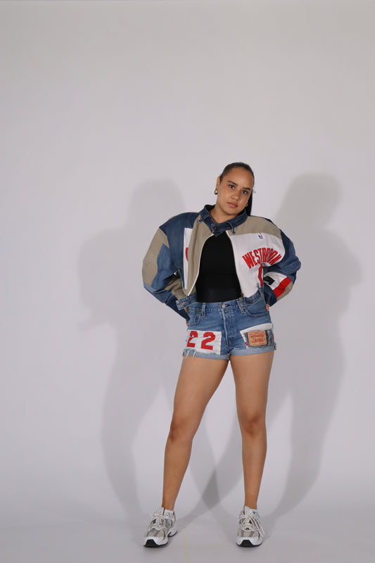 Oversized cropped jacket