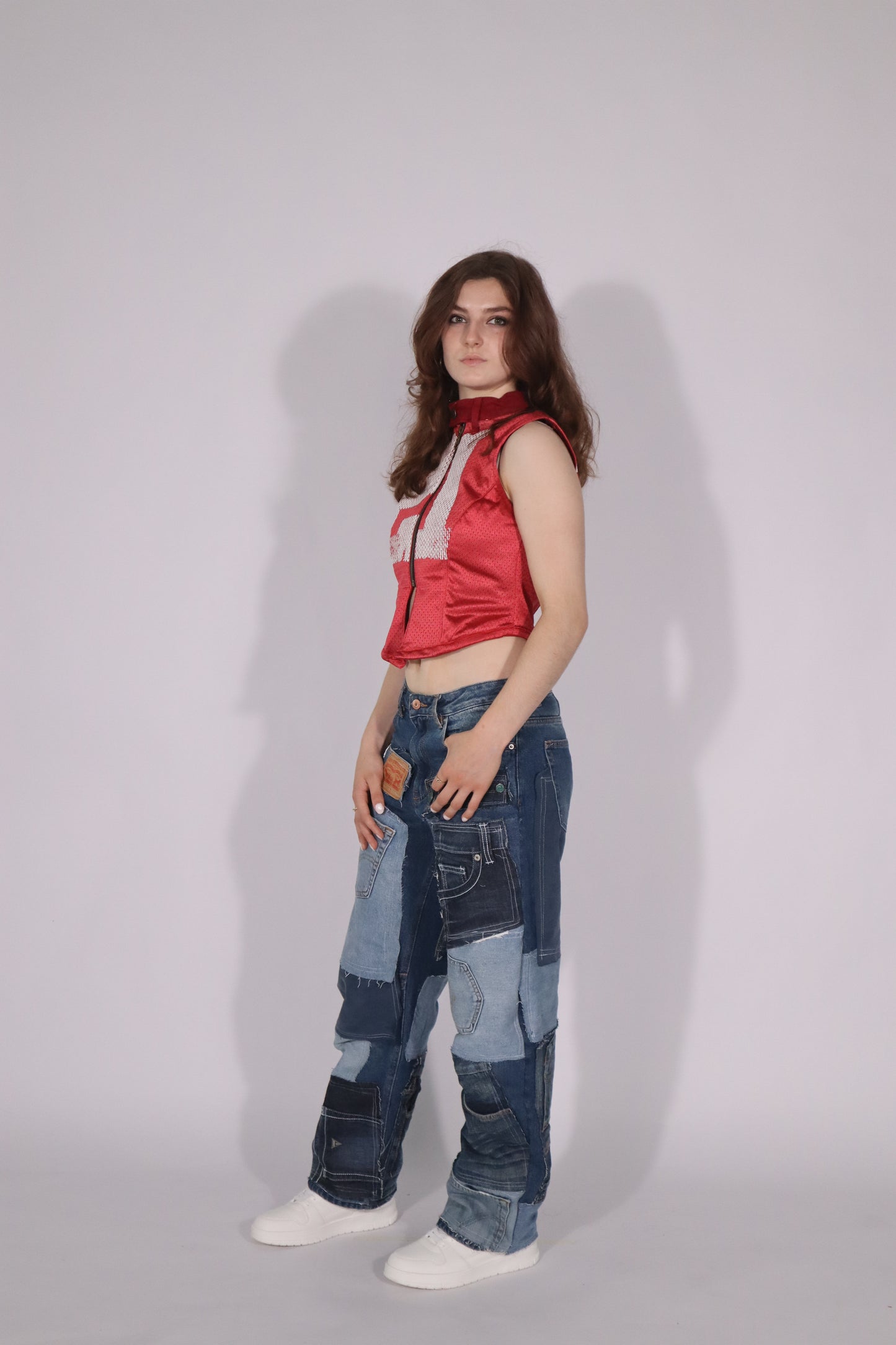 Patchwork jeans denim