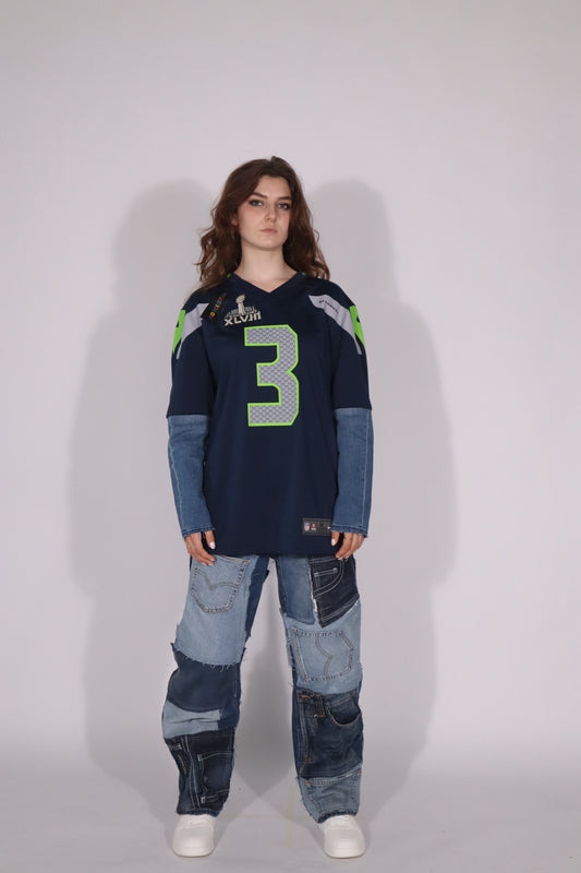 Denim jersey longsleeve