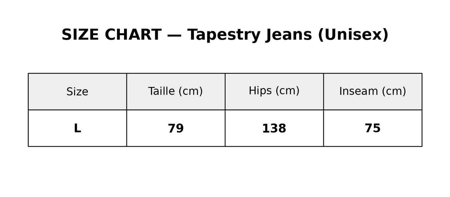 Tapestry jeans #39