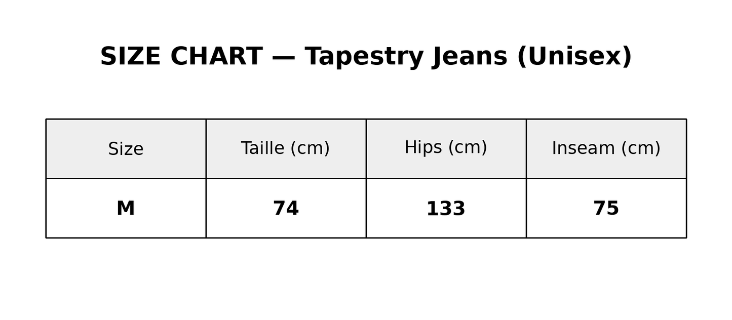 Tapestry jeans #36