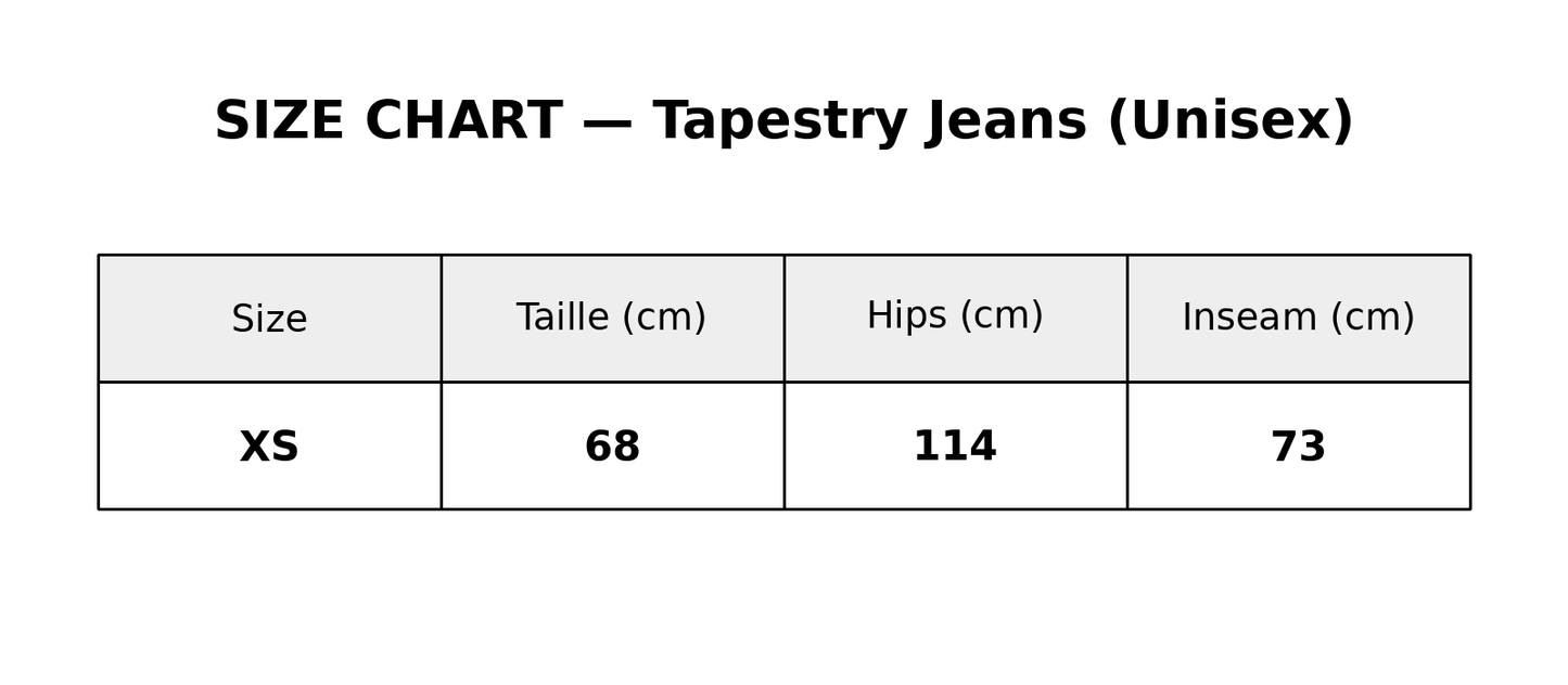 Tapestry jeans #50