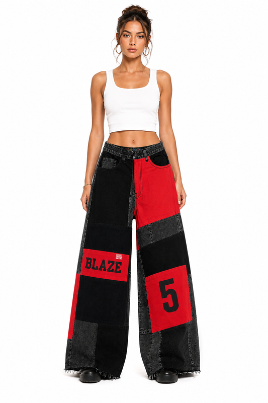 Patchwork jeans