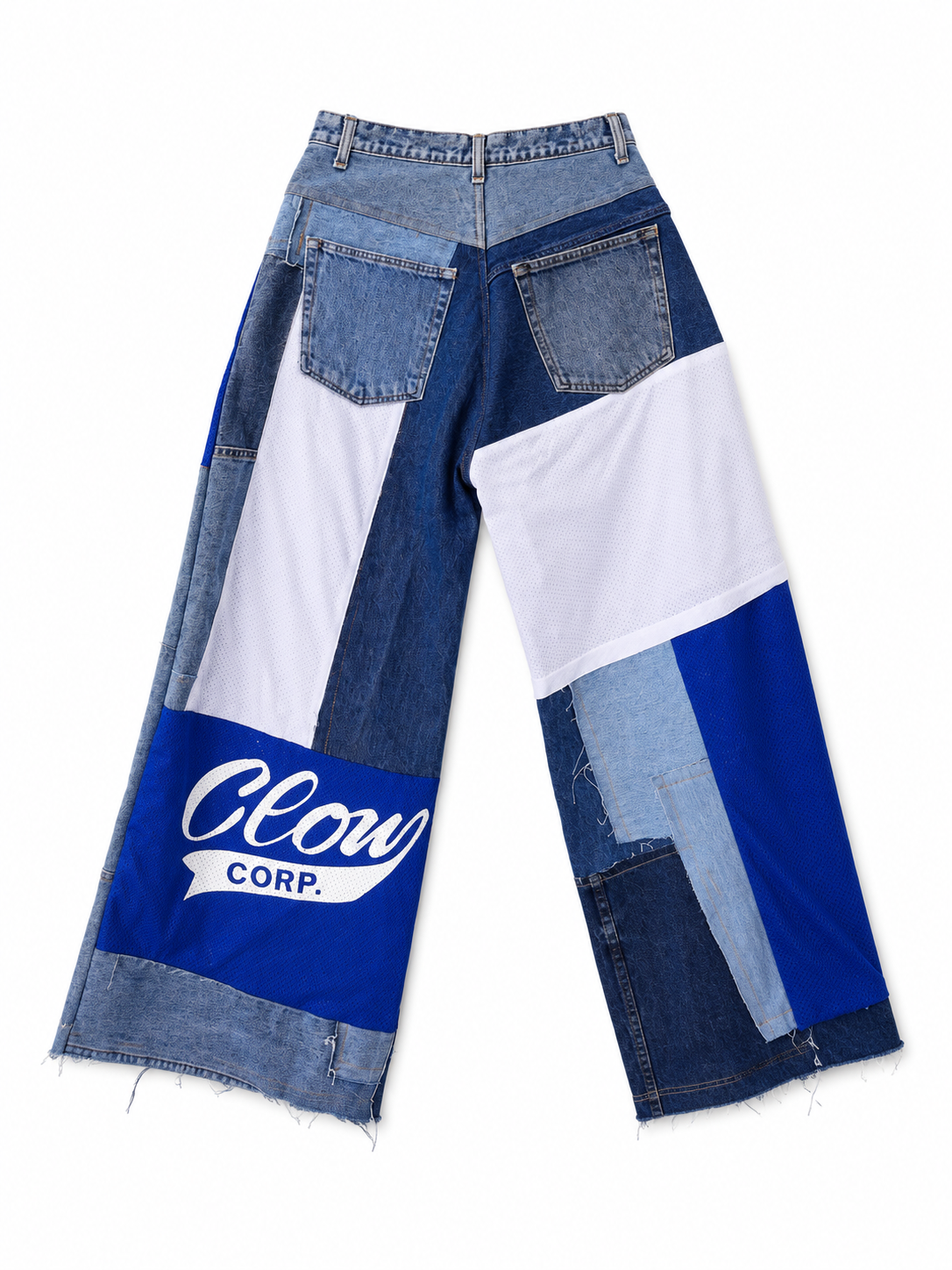 Patchwork jeans blue