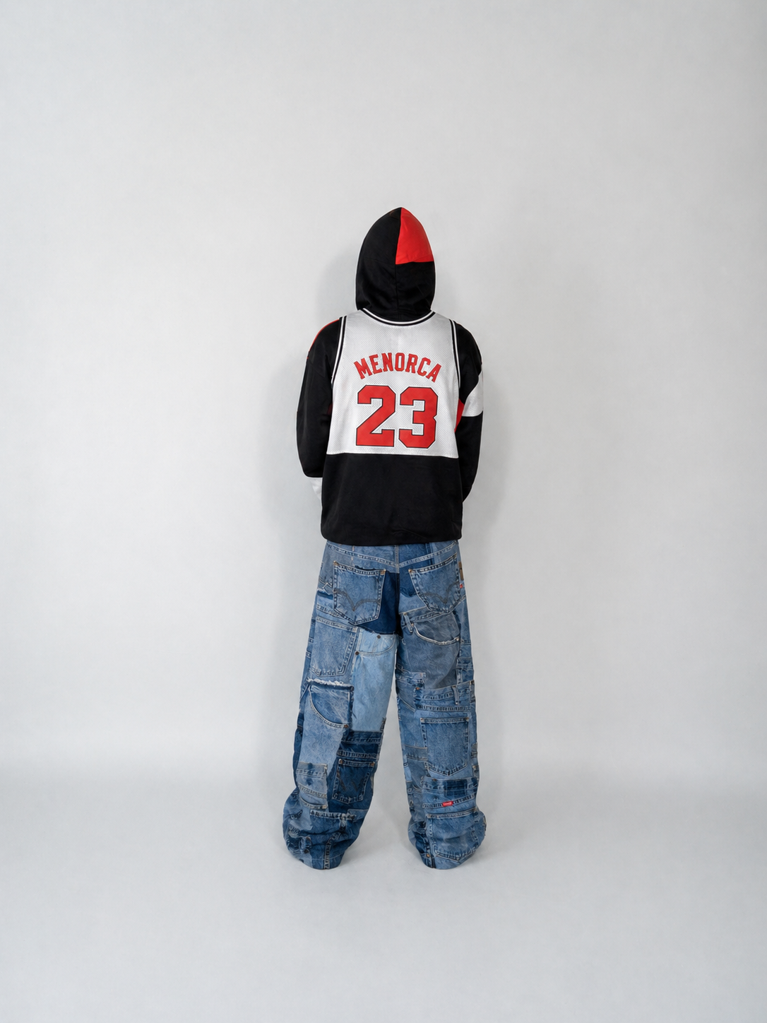 Patchwork jeans men #4