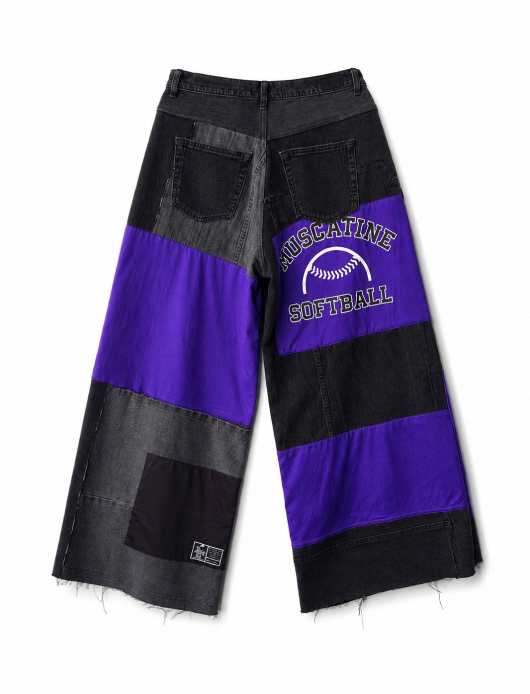 Purple jeans patchwork