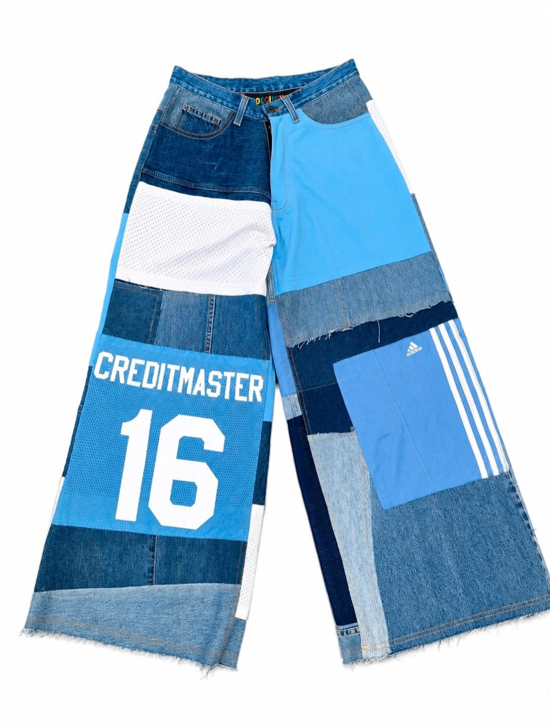 Patchwork jeans blue