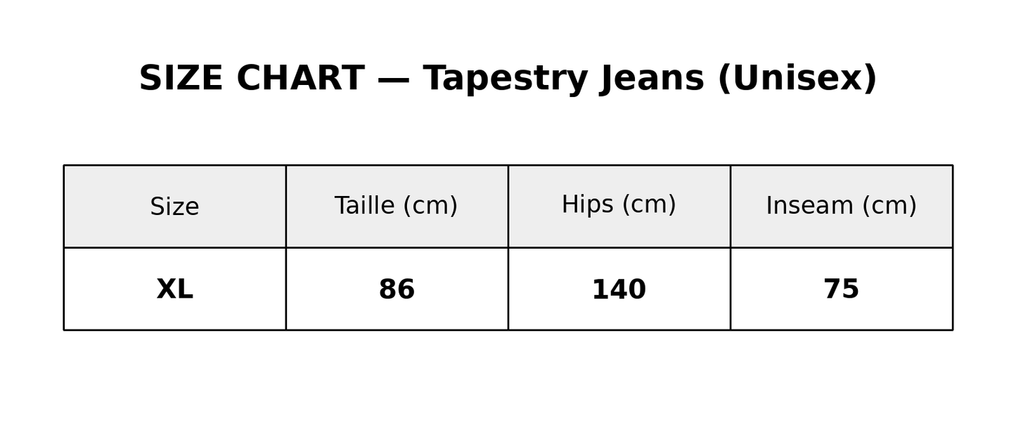 Tapestry jeans #49