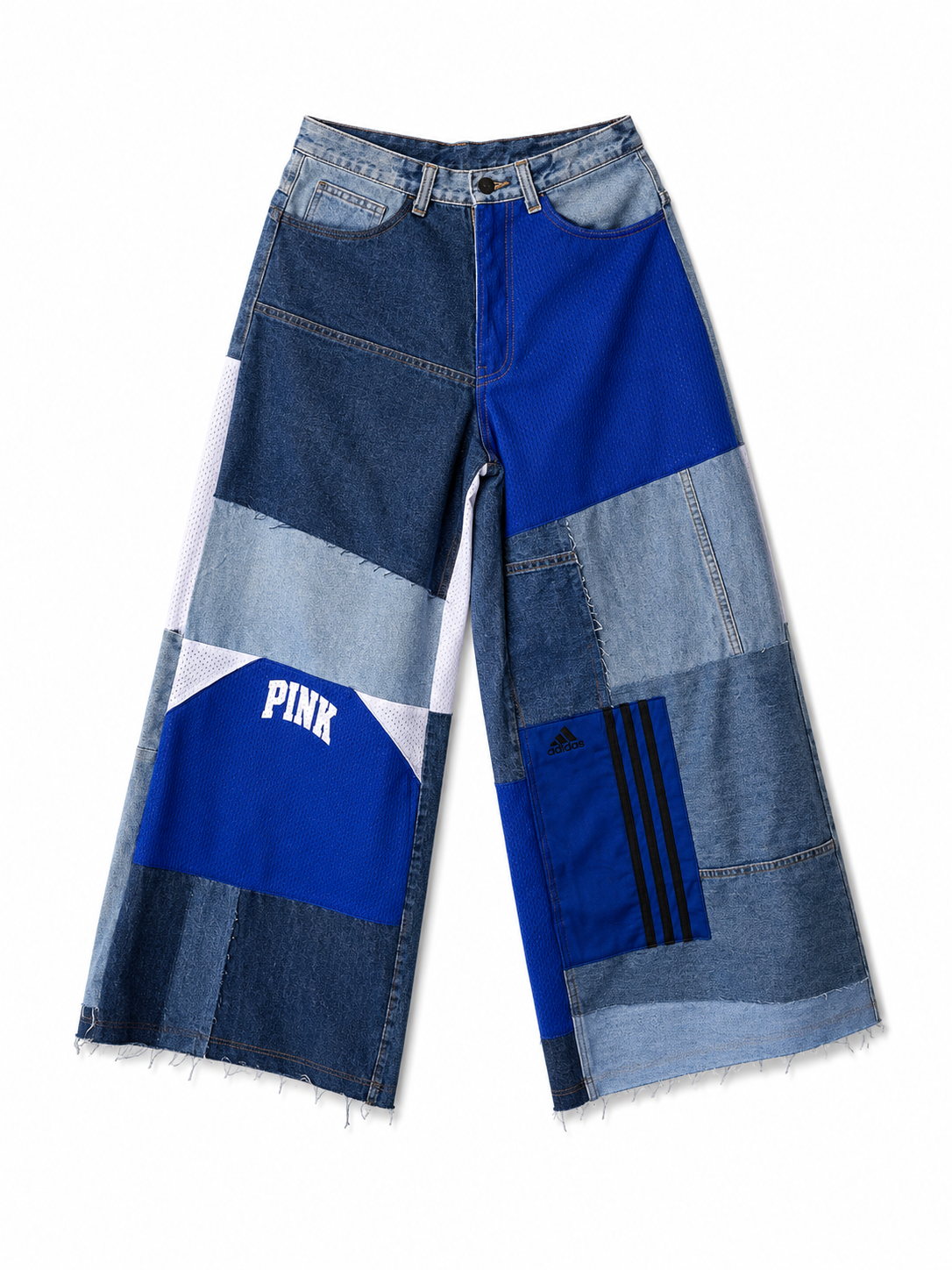 Patchwork jeans blue
